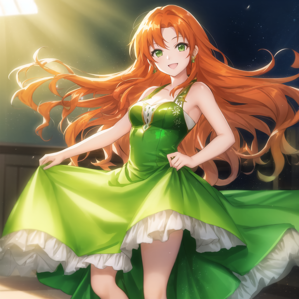 Lady Luck - Anime, Anime art, Stable diffusion, Redheads, Longpost