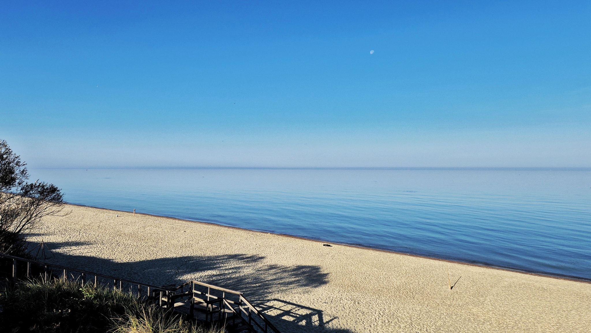 The last minutes of silence before departure - My, Curonian Spit, Sea, Baltic Sea, Calmness, Deserted, The photo