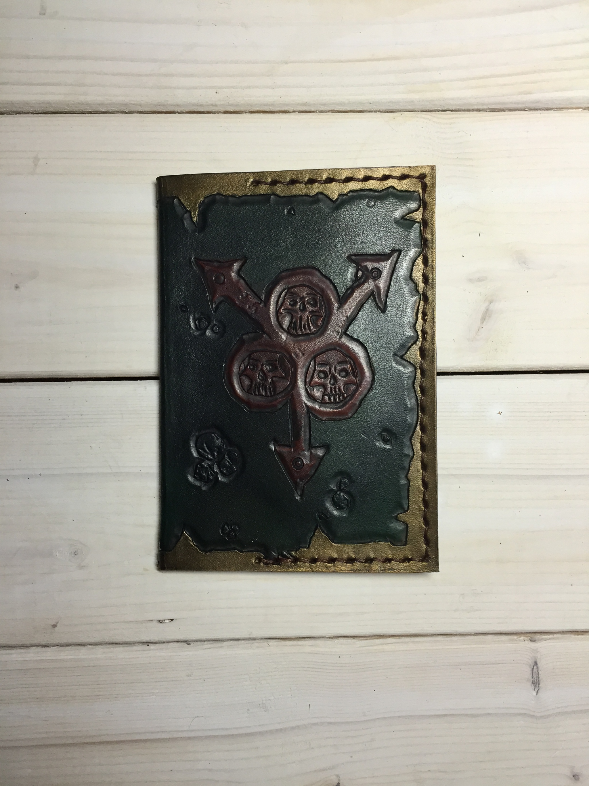 Khorne or Nurgle? - My, Leather, Needlework without process, Warhammer 40k, Warhammer, Wh other, Craft