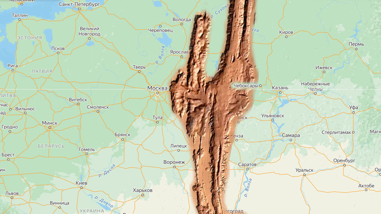 Valles Marineris is a giant canyon that occupies the distance between Moscow and Irkutsk! - My, The science, Space, Mars, Astronomy, Informative, Facts, Longpost