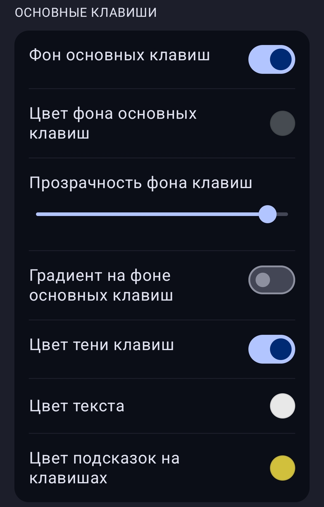 Comfortable dark theme in Yandex keyboard on smartphone - My, Dark theme, Screen keyboard, Yandex., Customization, Smartphone, Longpost