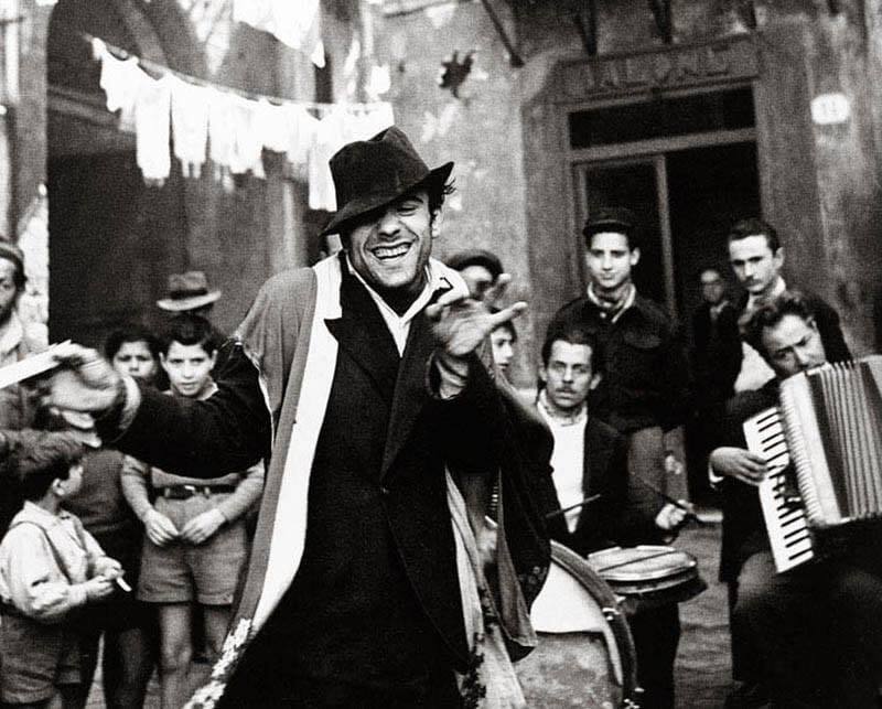 The Boy from Palermo. Italy 1947 - Black and white photo, Italy, Italians, Facial expressions, The photo, Retro, Gestures