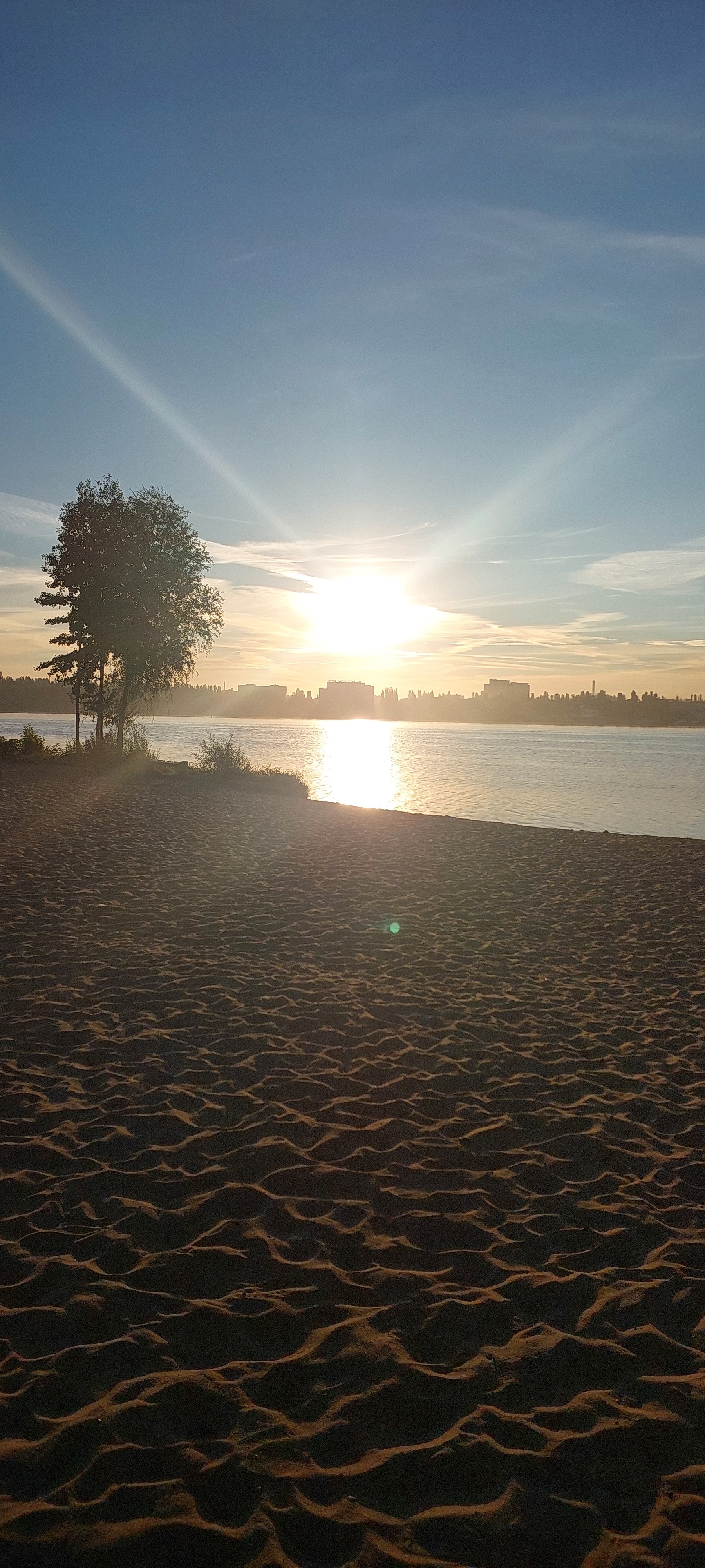 Morning - Morning, River, Beach, Longpost, dawn, The photo