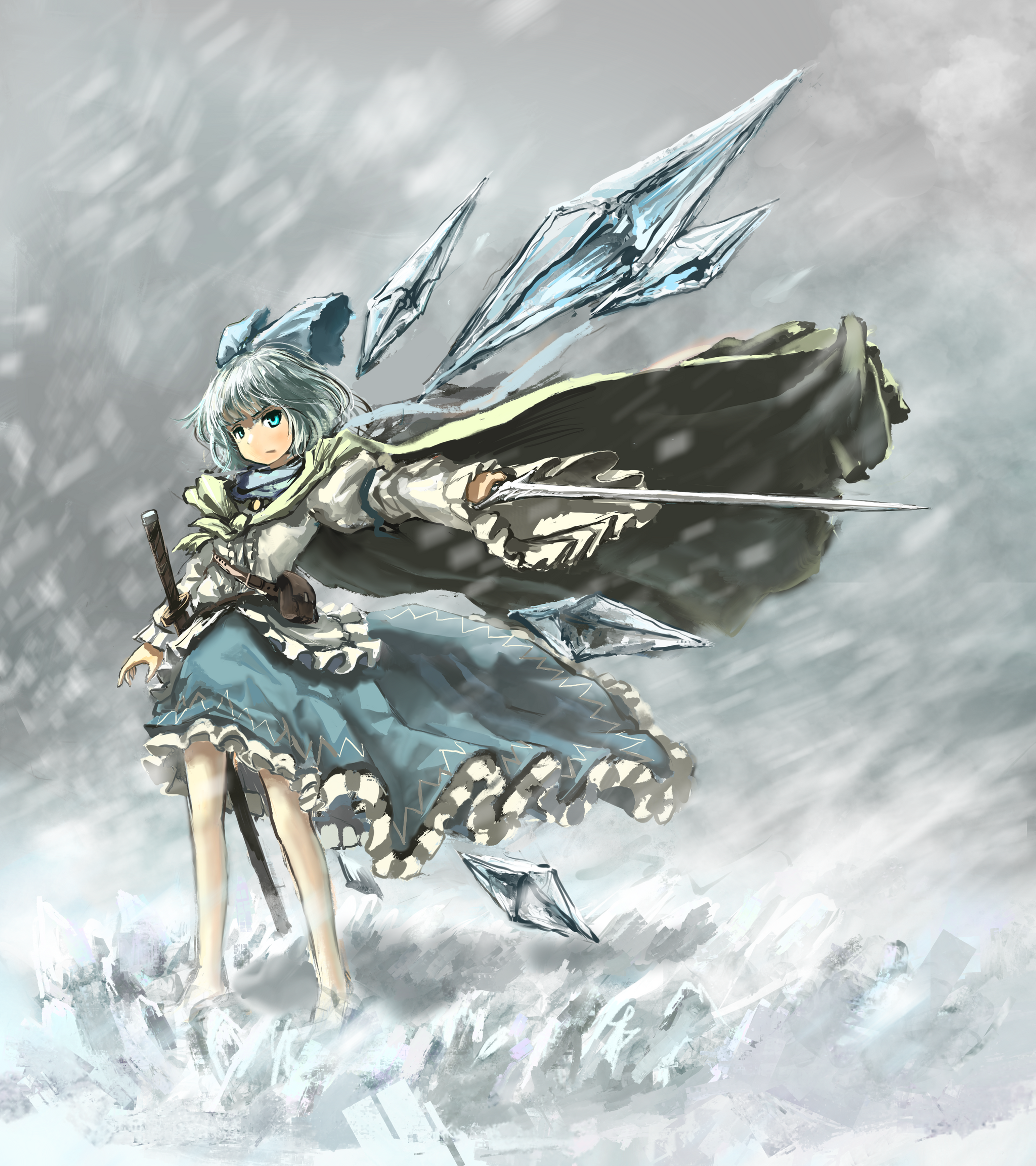 Warrior - Touhou, Cirno, Anime art, Game art, Anime, Games