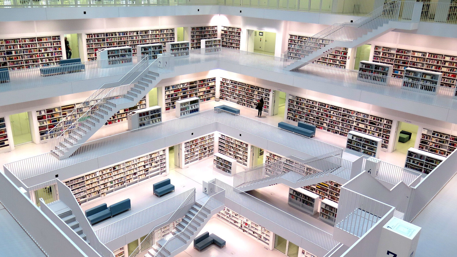 Cubic Library Stuttgart - Architecture, Building, Library, Stuttgart, Germany, Longpost