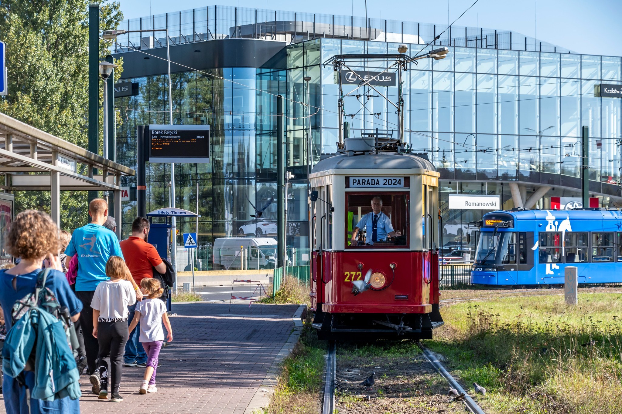 Tram parade in Krakow - Tram, Railway, History, Transport, Public transport, Town, Poland, The photo, Longpost