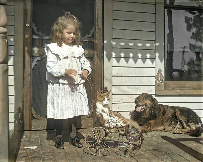 Unique historical footage from the life of the USA that will take you back in time. 20 colorized photographs from the late 19th - early 20th centuries - My, Historical photo, Old photo, USA, 19th century, 20th century, Colorization, The photo, Longpost