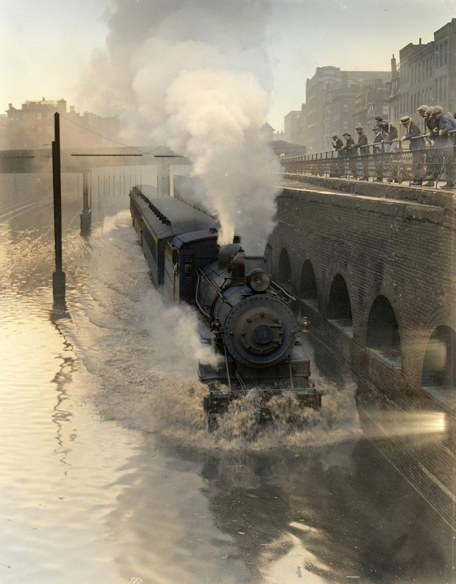 Unique historical footage from the life of the USA that will take you back in time. 20 colorized photographs from the late 19th - early 20th centuries - My, Historical photo, Old photo, USA, 19th century, 20th century, Colorization, The photo, Longpost