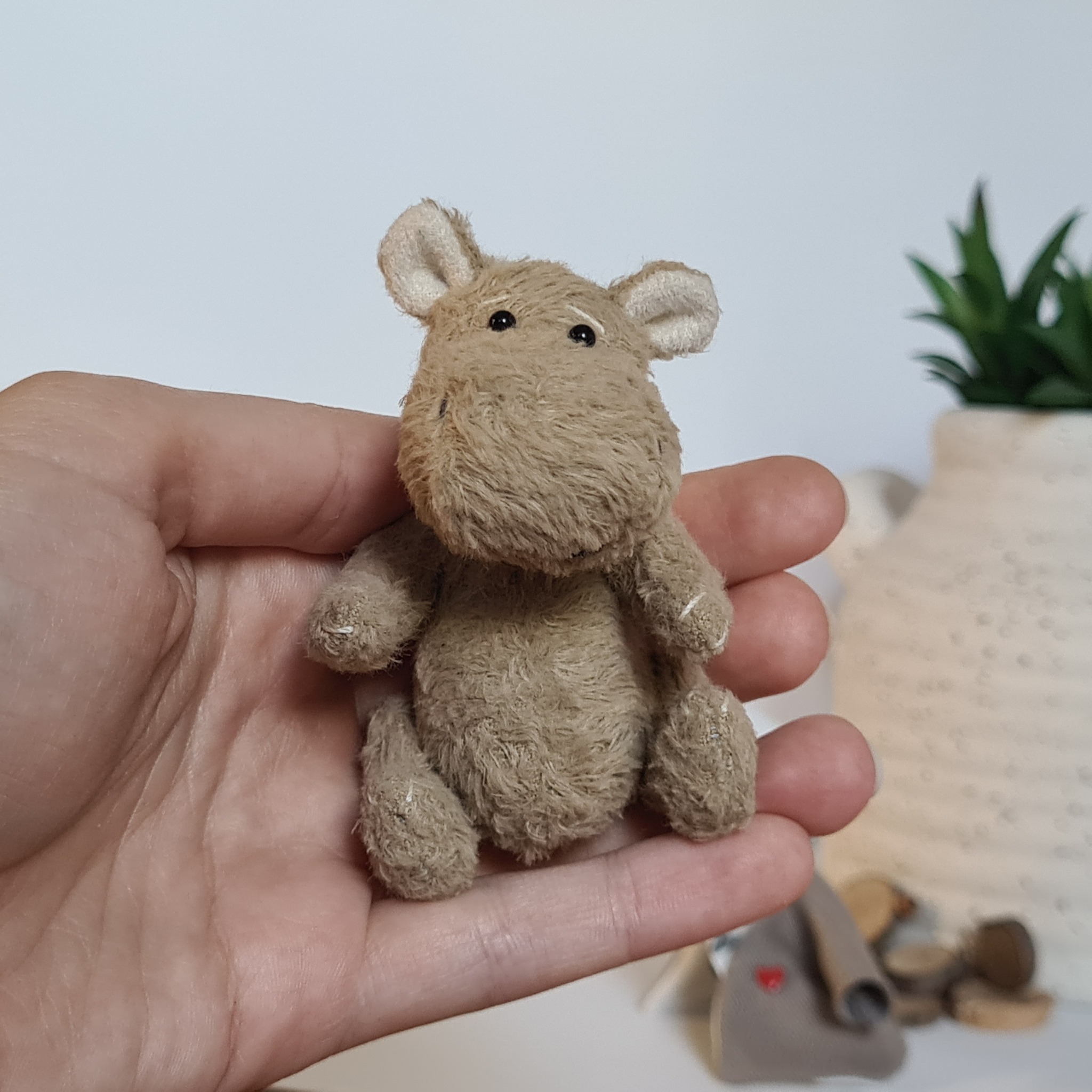 Hippo - My, Needlework, Needlework without process, Presents, Author's toy, Plush Toys, Crafts, Teddy's friends, Teddy bear, hippopotamus, Soft toy, Longpost