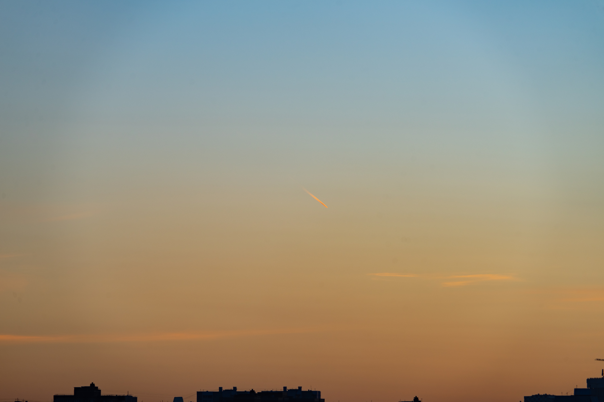 Meteorite over Moscow? 09.23.24 18:15 - My, Astrophoto, Meteorite, Sunset, Observation, Moscow, Longpost