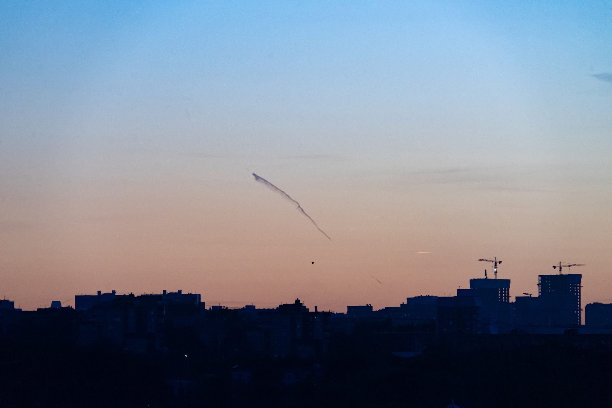 Meteorite over Moscow? 09.23.24 18:15 - My, Astrophoto, Meteorite, Sunset, Observation, Moscow, Longpost