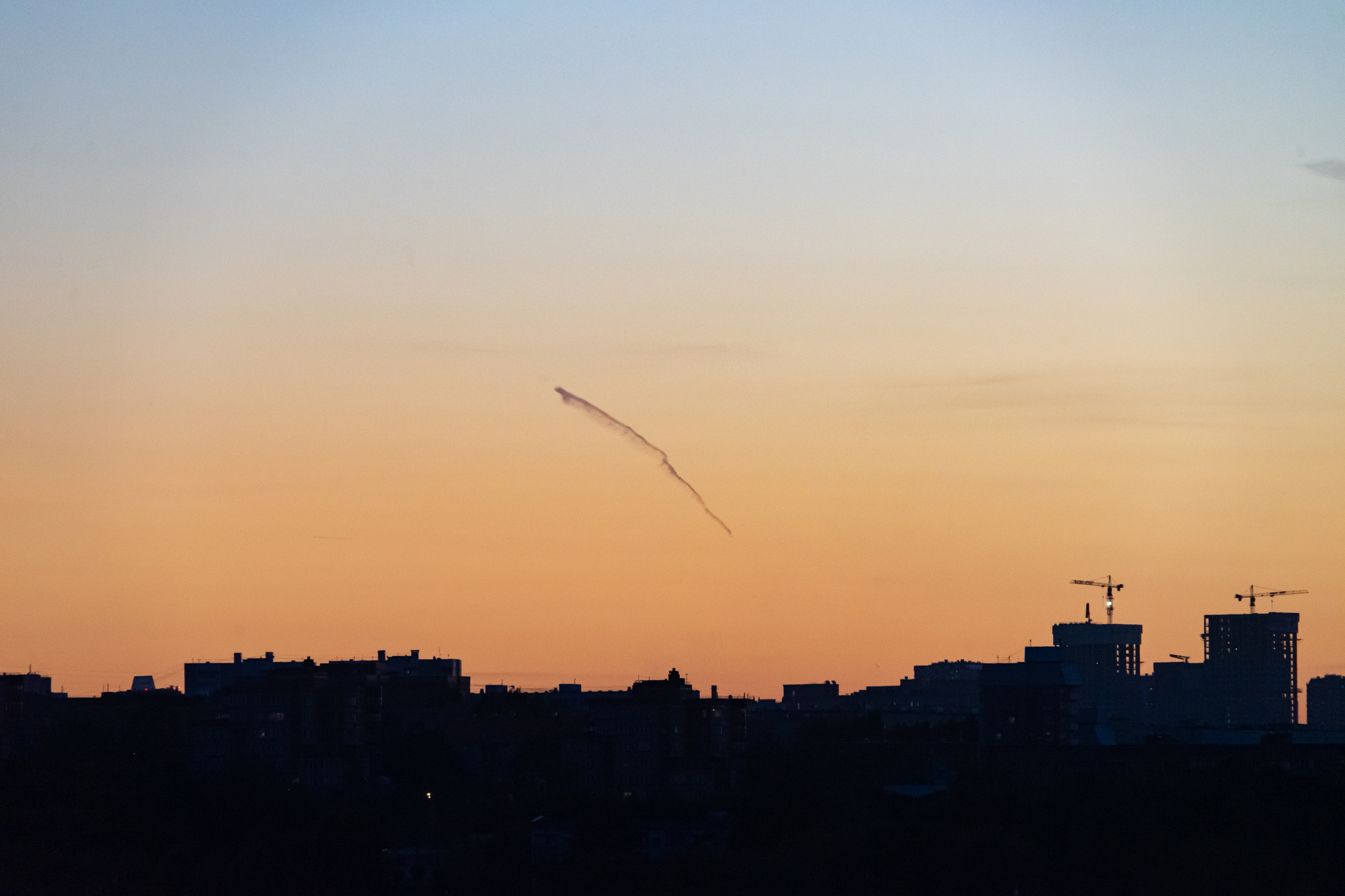 Meteorite over Moscow? 09.23.24 18:15 - My, Astrophoto, Meteorite, Sunset, Observation, Moscow, Longpost