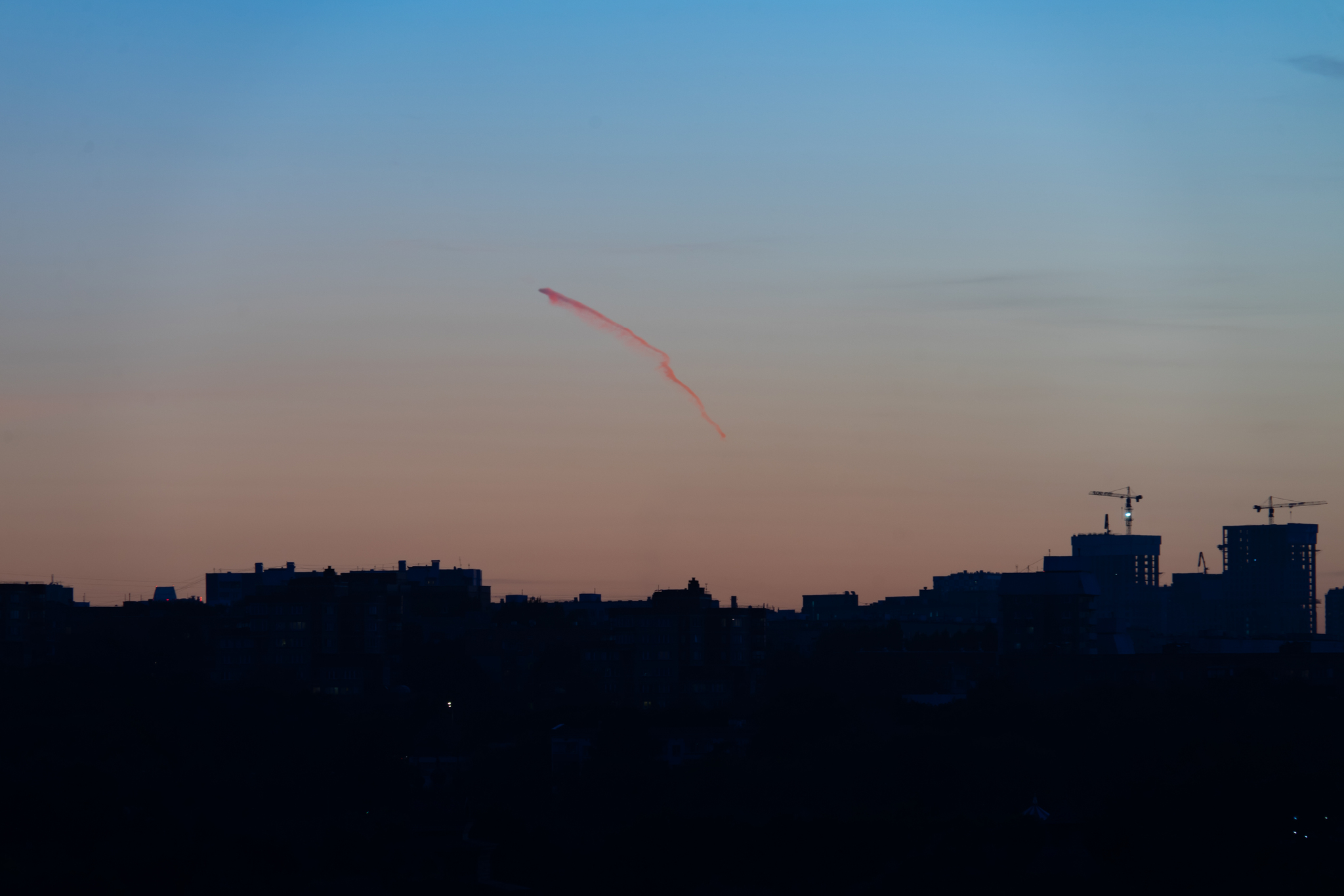 Meteorite over Moscow? 09.23.24 18:15 - My, Astrophoto, Meteorite, Sunset, Observation, Moscow, Longpost