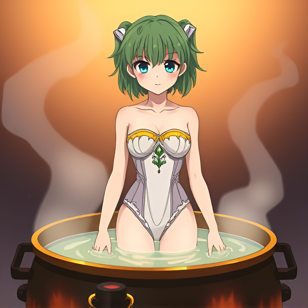 Girls bathing in cauldrons - Girls, Bathing, Longpost