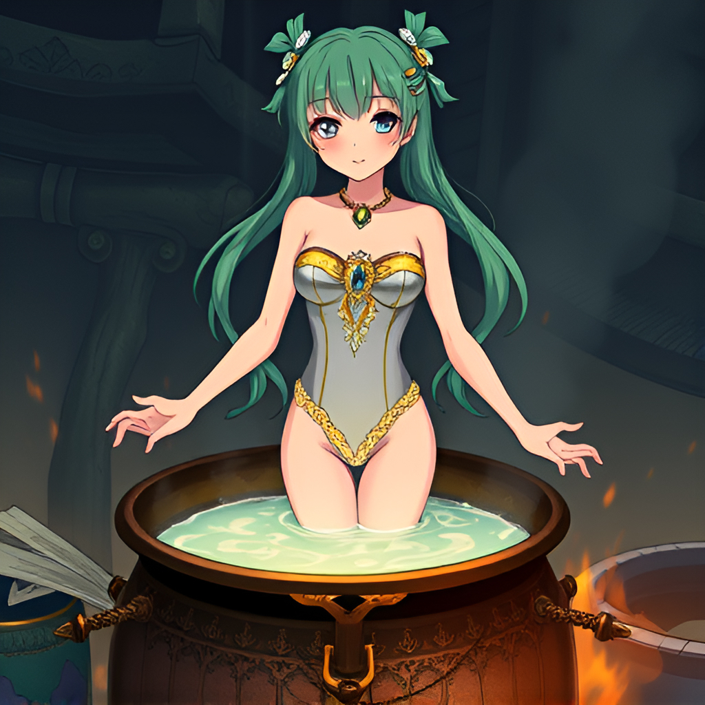 Girls bathing in cauldrons - Girls, Bathing, Longpost