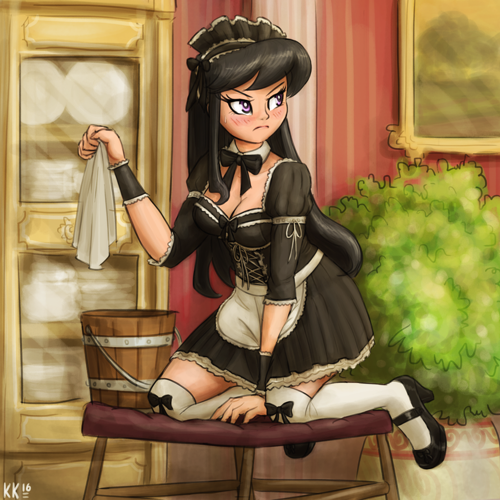 Housemaid - My little pony, PonyArt, Octavia melody, King-Kakapo, Humanization, Housemaid