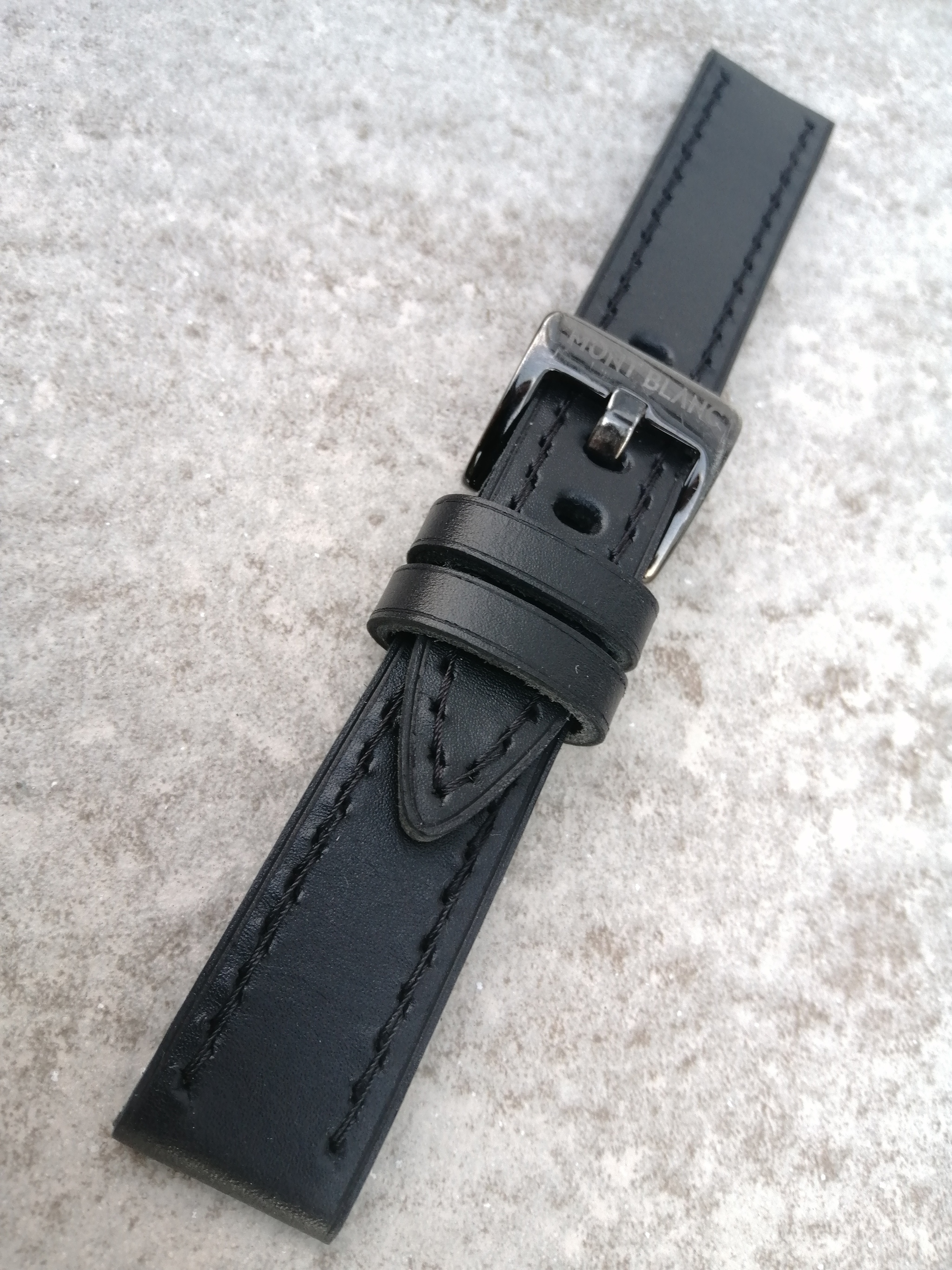 Montblanc Watch Strap. Strap 22mm - My, Strap, Watch strap, Accessories, Needlework without process, Leather products, Order, Natural leather, Voronezh, Longpost