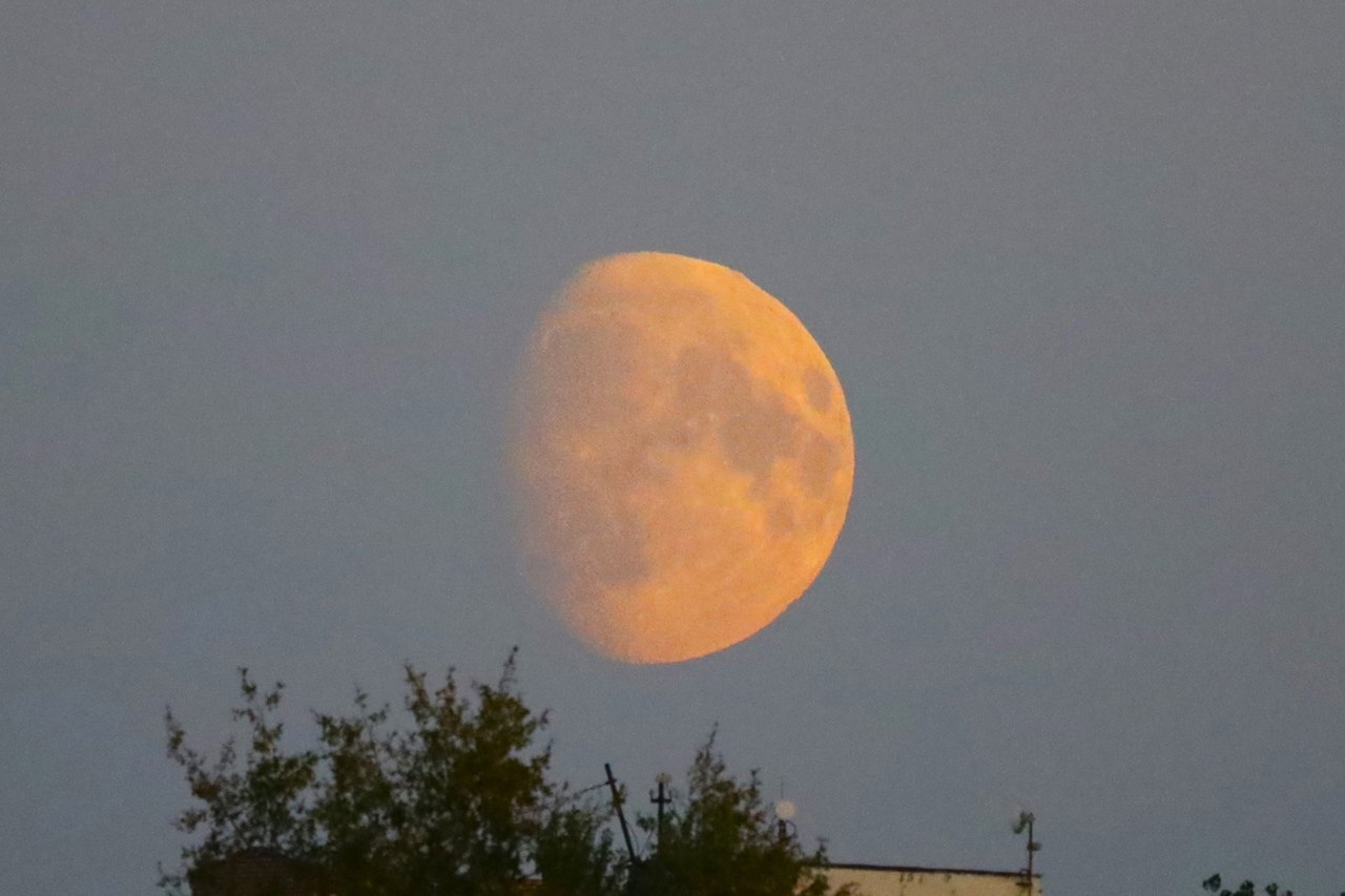 Cheese Moon - My, Crossposting, moon, Astrophoto