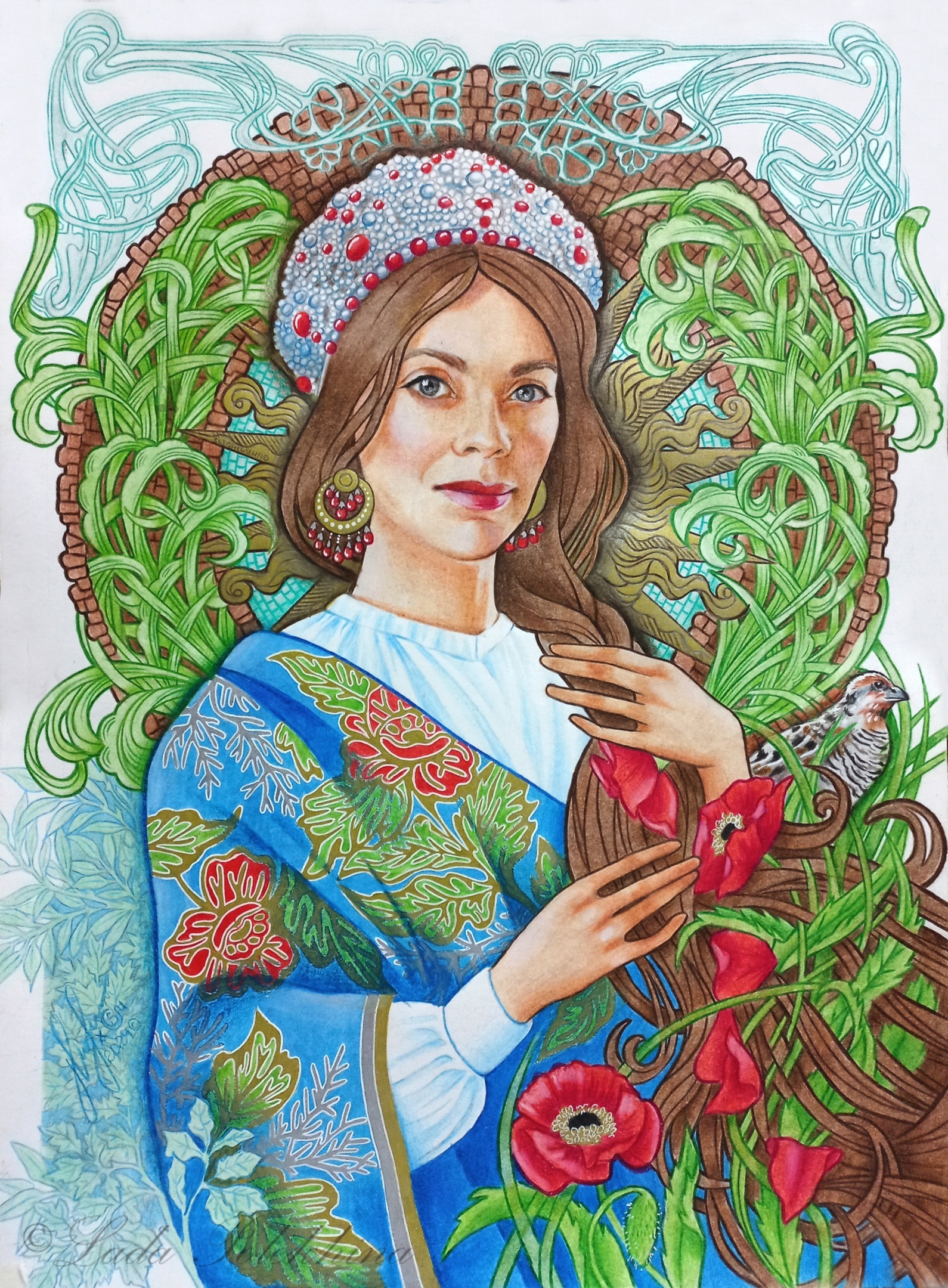 Illustration for the song of the group Melnitsa - My, Graphics, Traditional art, Pencil drawing, Portrait, Colour pencils, Creation, Song, Music, Illustrations, Mill Group, Modern