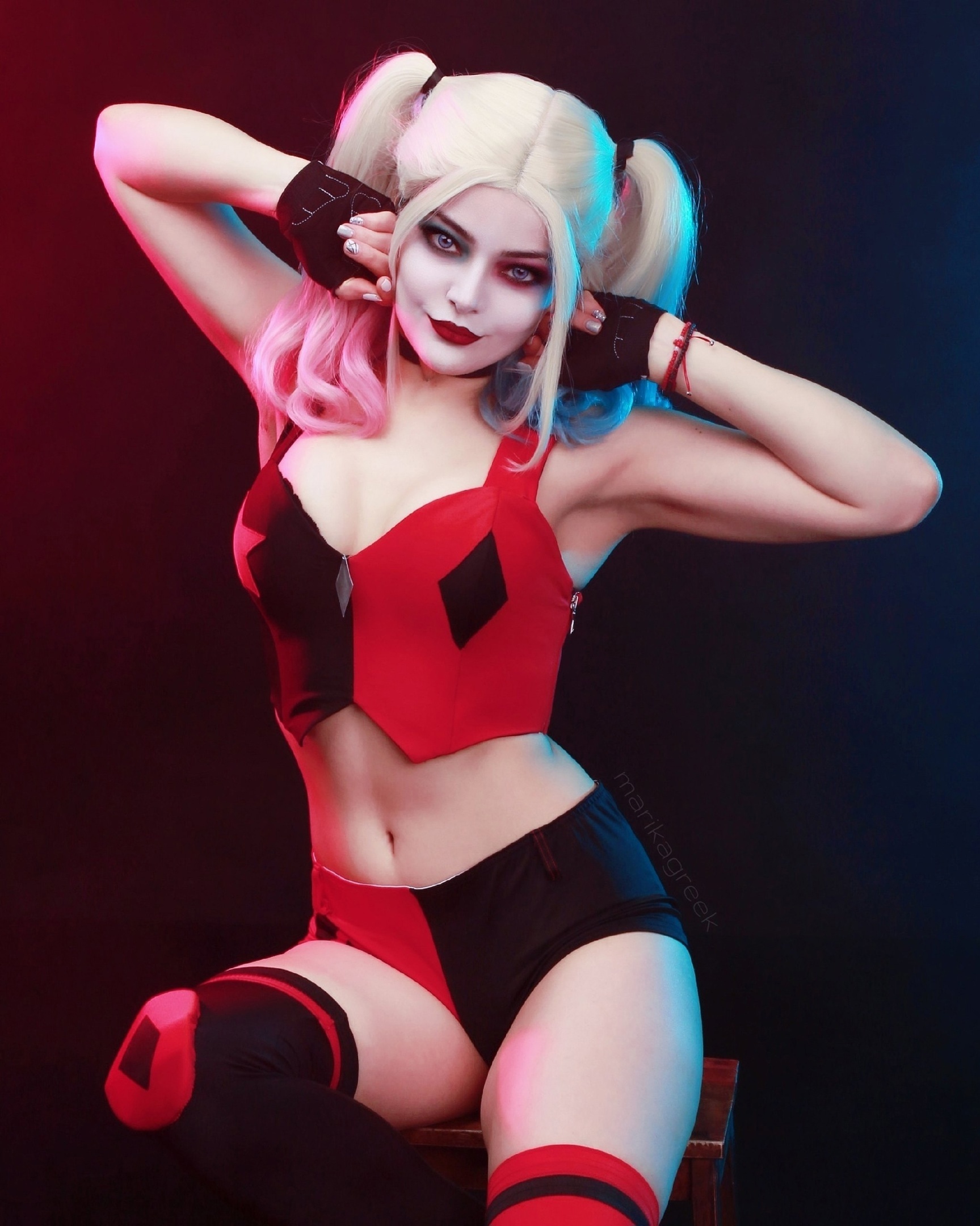 Harley Quinn (MarikaGreek) - Фотография, Фотосессия, Косплееры, Косплей, Харли Квинн, DC Comics, Длиннопост