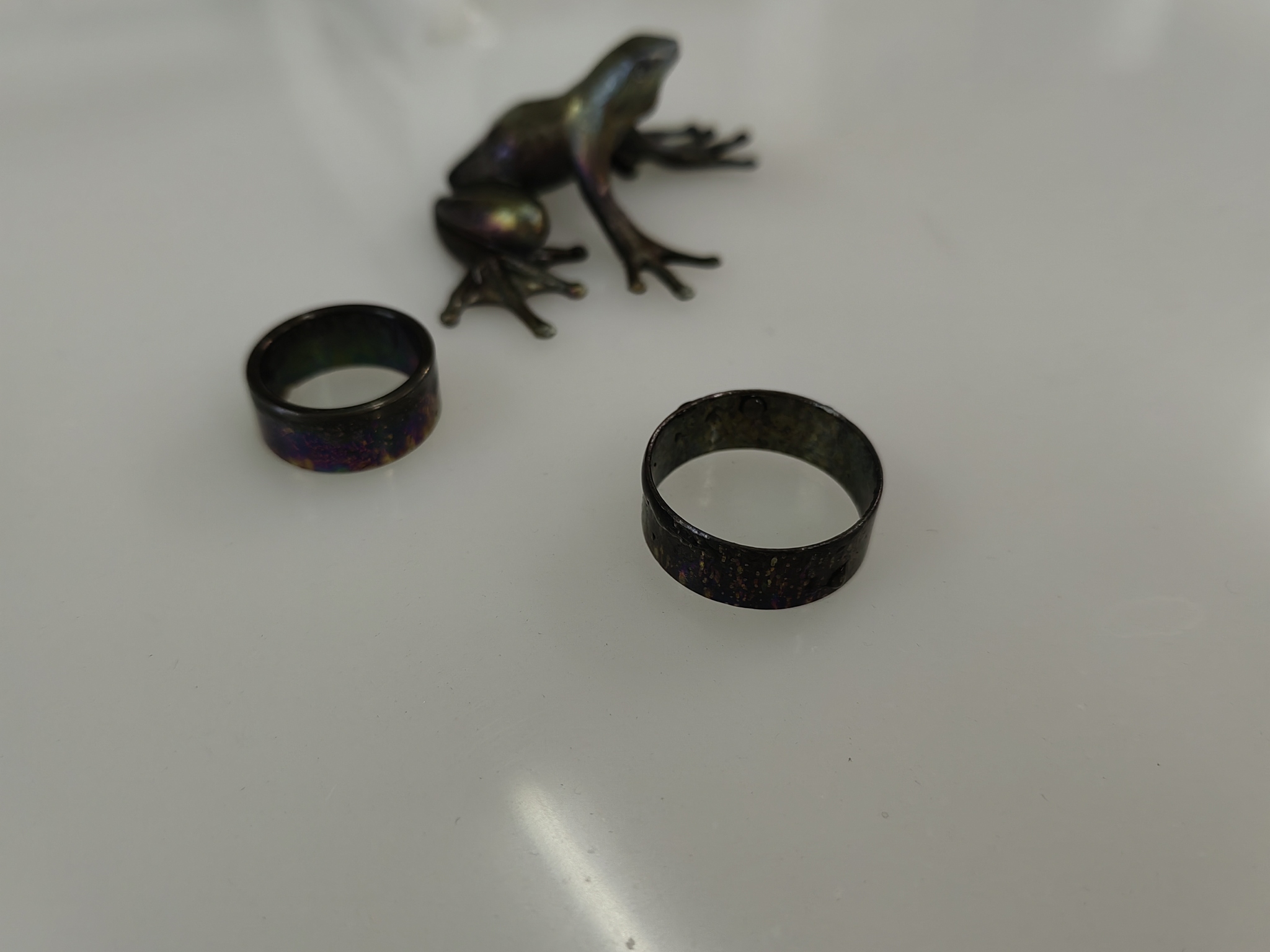 Toad after 25% peroxide before anodizing - My, Chemistry, Titanium, Experiment, Text, Longpost