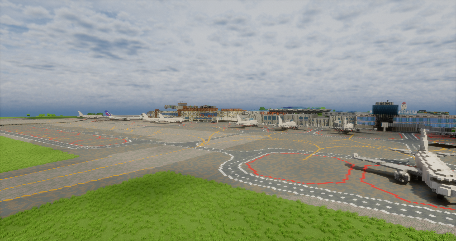 I built Ufa airport in Minecraft 1 to 1! - My, Minecraft, Building, The airport, Ufa, Bashkortostan, Architecture, Town, Urbanism, Longpost