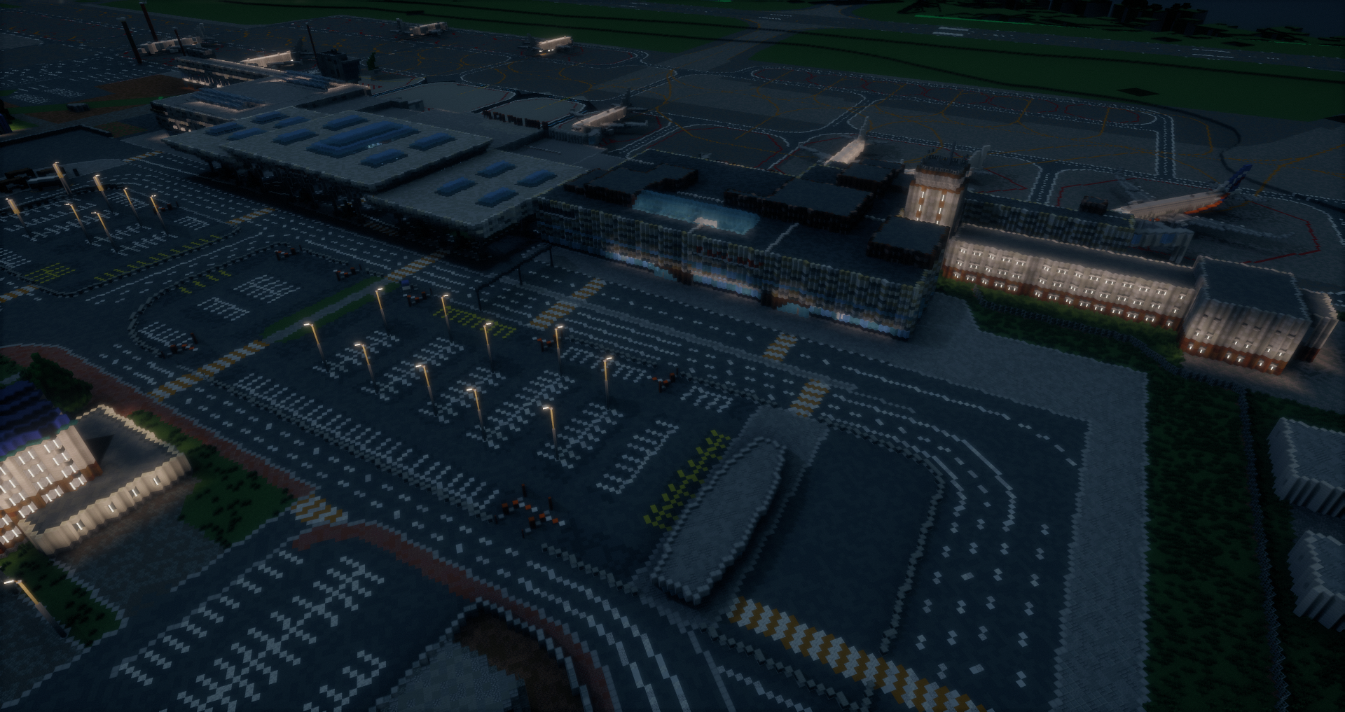 I built Ufa airport in Minecraft 1 to 1! - My, Minecraft, Building, The airport, Ufa, Bashkortostan, Architecture, Town, Urbanism, Longpost