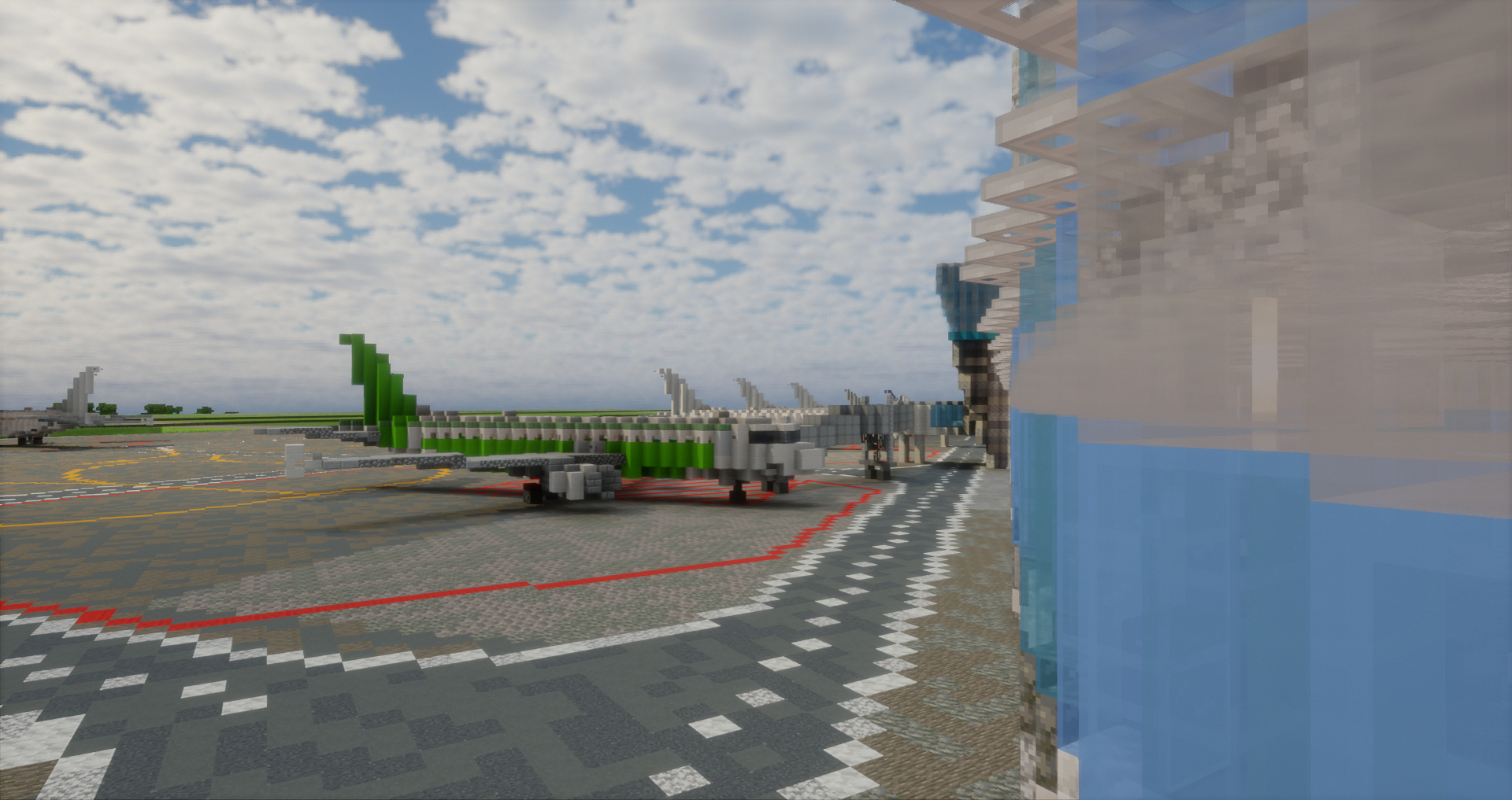 I built Ufa airport in Minecraft 1 to 1! - My, Minecraft, Building, The airport, Ufa, Bashkortostan, Architecture, Town, Urbanism, Longpost