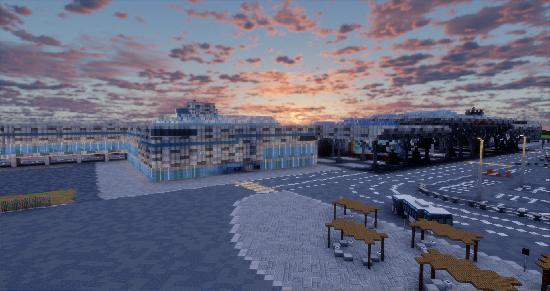 I built Ufa airport in Minecraft 1 to 1! - My, Minecraft, Building, The airport, Ufa, Bashkortostan, Architecture, Town, Urbanism, Longpost