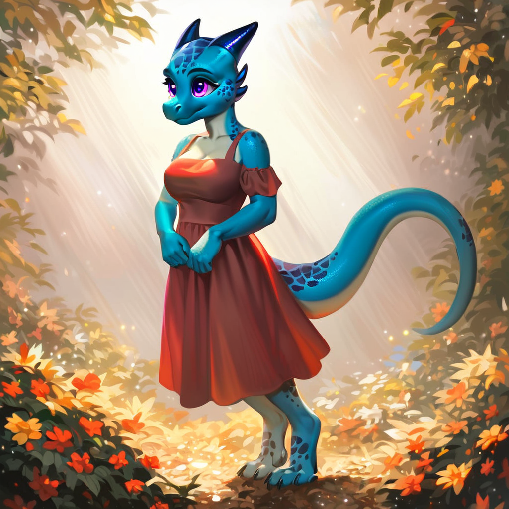 Kobolds - My, Neural network art, Anthro, Original character, Furry art, Lizard, Kobold, Stable diffusion, Longpost