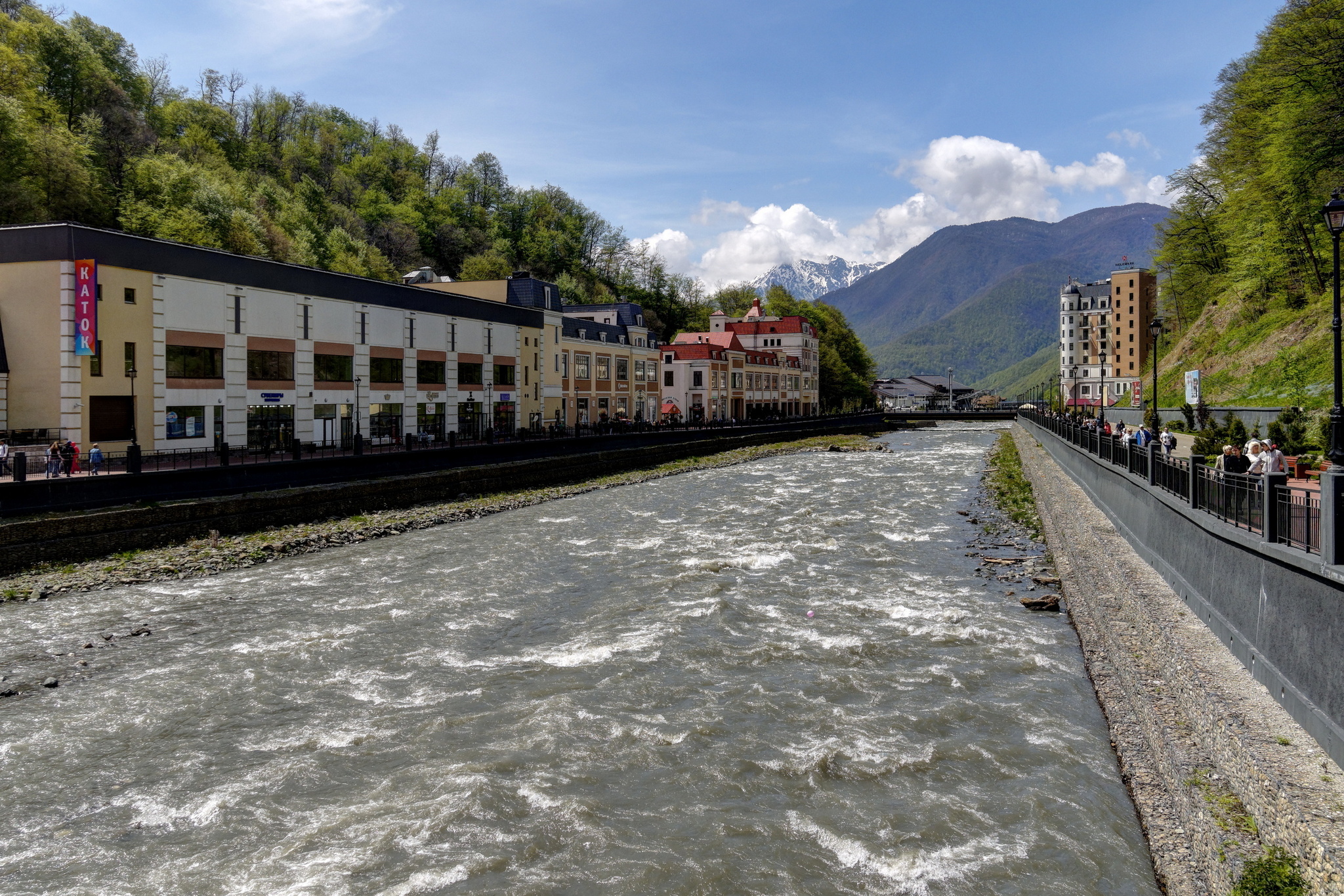 Rosa Khutor. Mzymta River - My, The photo, 2015, May, Краснодарский Край, Mzymta, Rosa Khutor