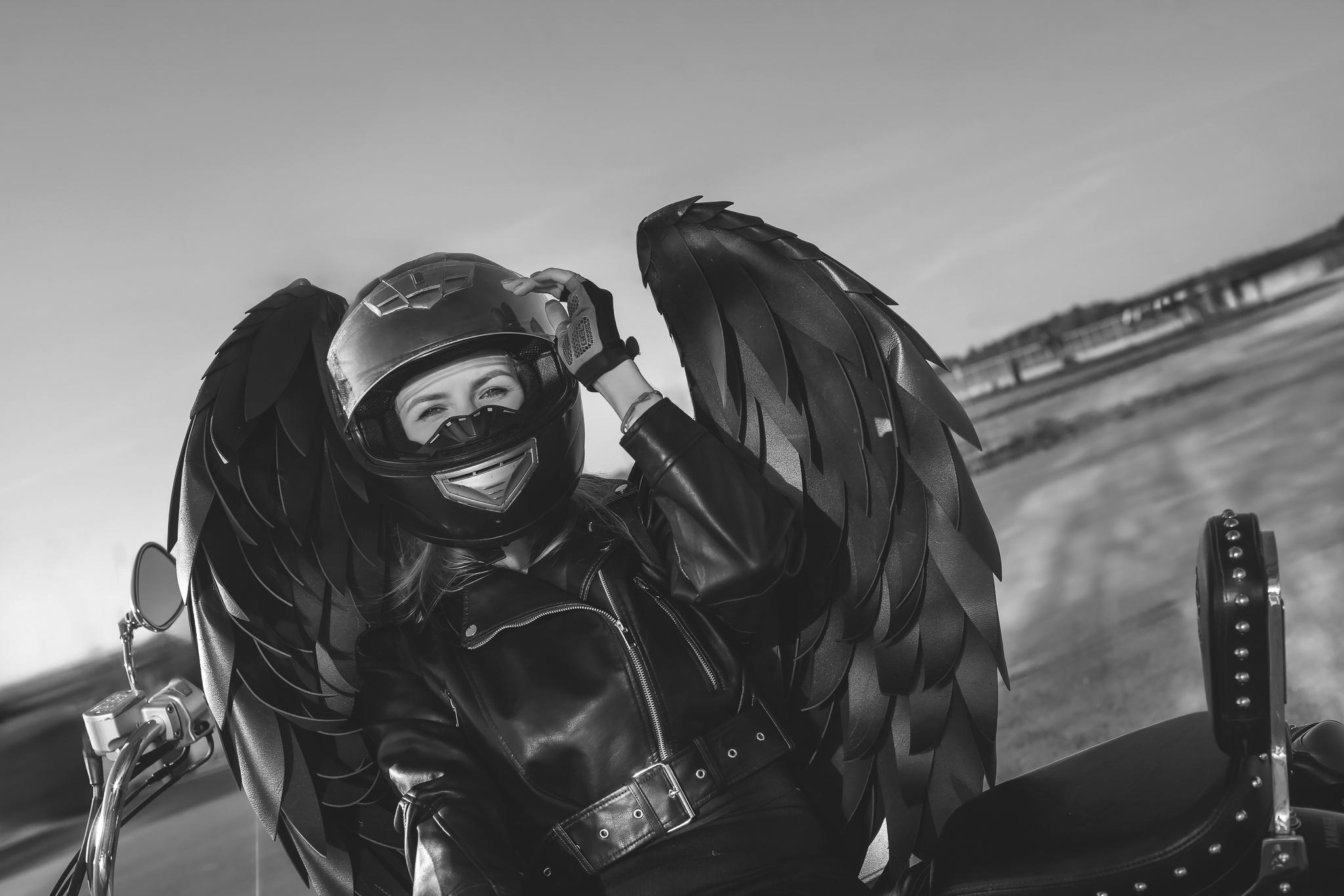 At the end of the motorcycle season - My, Moto, Motorcyclists, Honda Motorcycles, Wings, Girls, Girls & Moto, Longpost