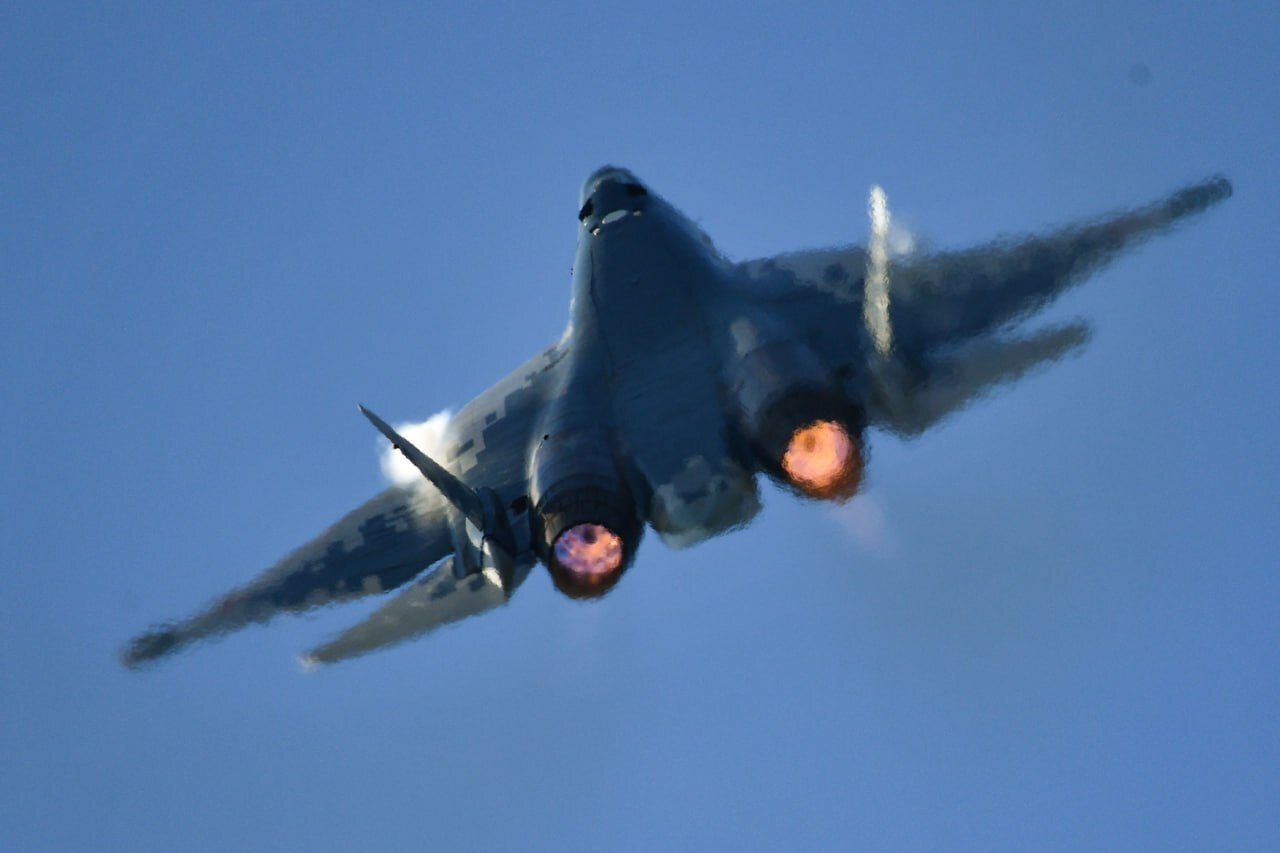 Su-57 - Aviation, Airplane, Flight, Military aviation, Sou, Su-57, Fifth generation, Fighter, The photo