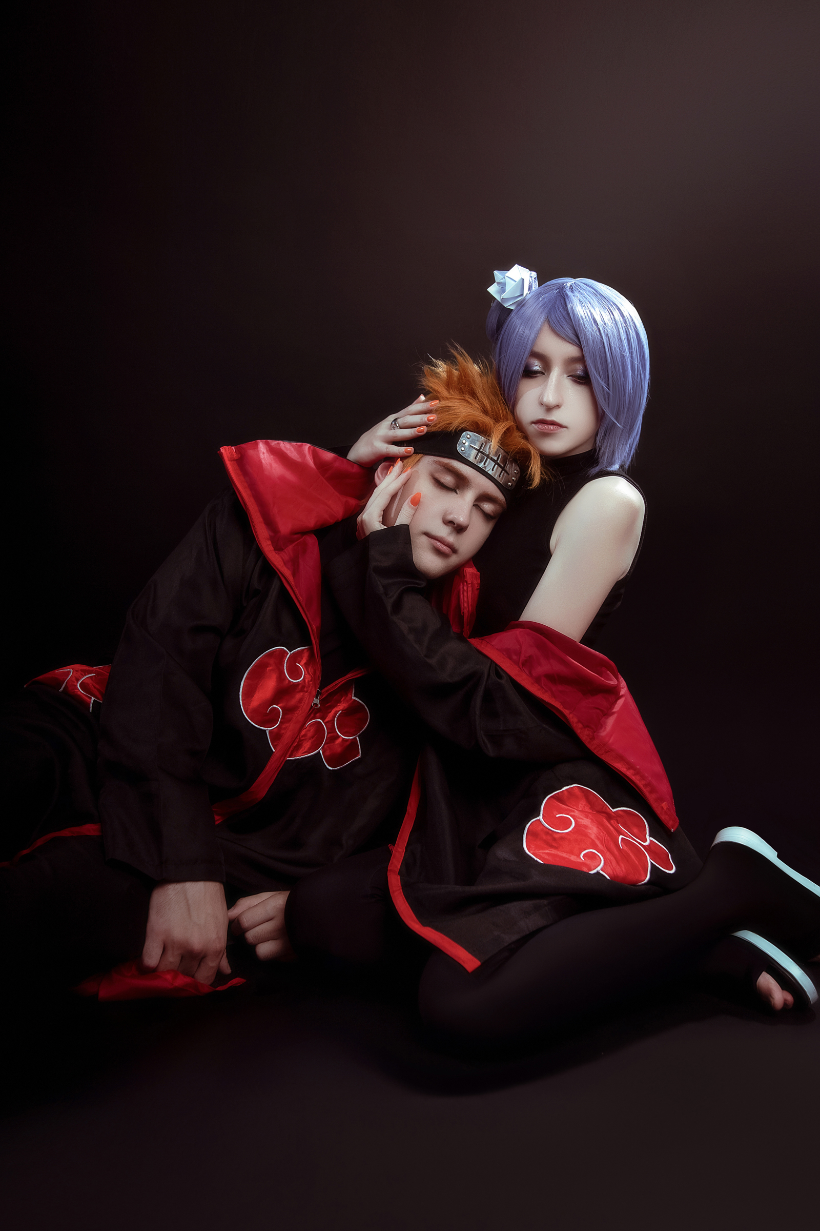 Наш косплей Пейна (Яхико) и Конан - Моё, Косплей, Konan (Naruto), Akatsuki, Косплееры, Длиннопост, Фотография