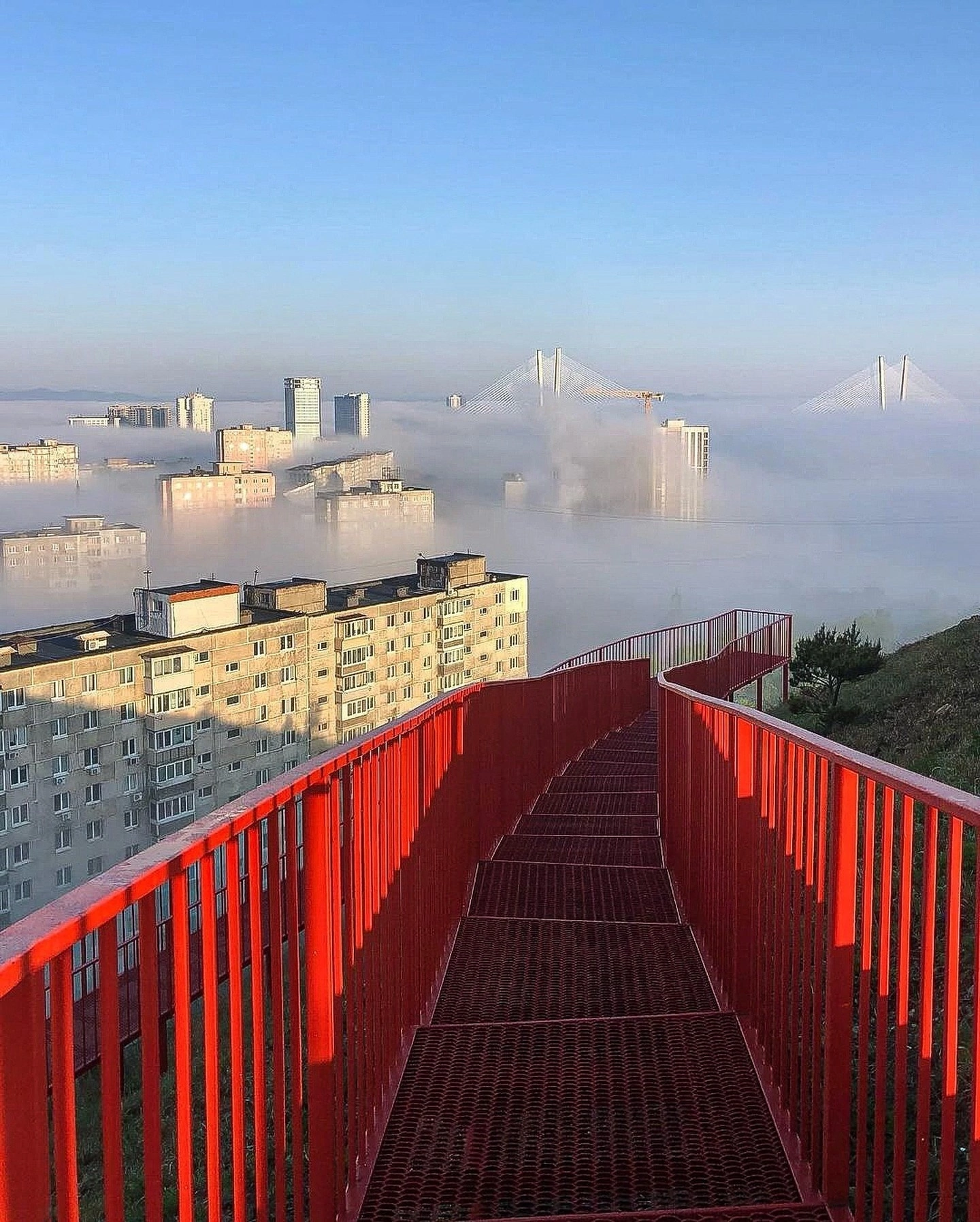 Morning Vladivostok - Дальний Восток, Vladivostok, The photo, Morning, Fog