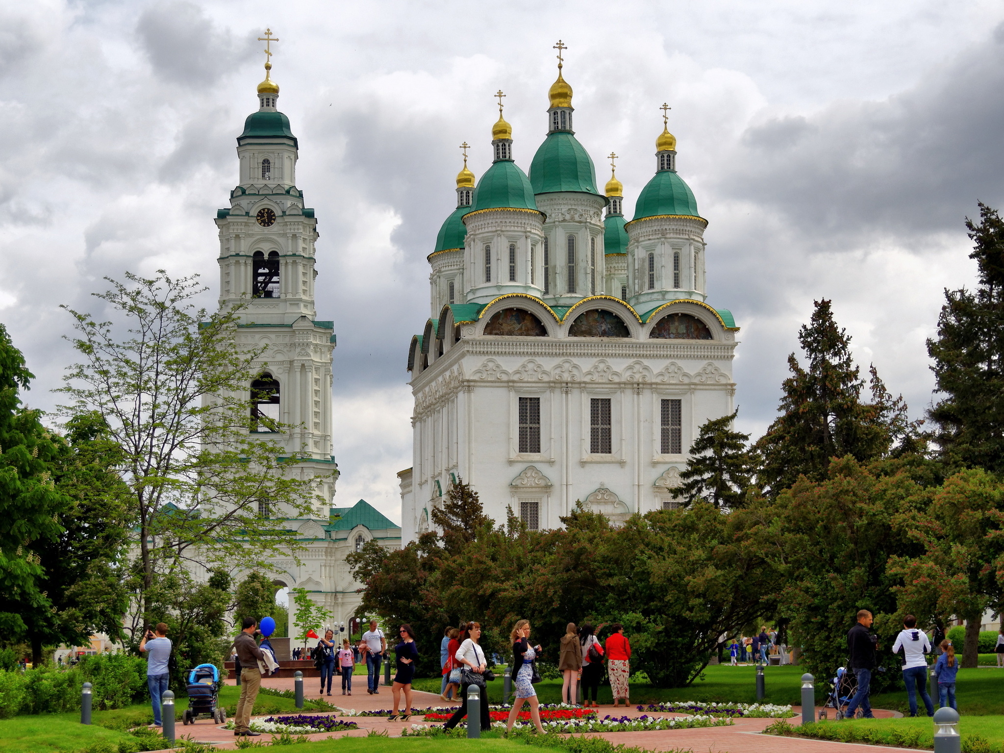 Astrakhan Kremlin. Cathedral of the Assumption of the Virgin Mary - My, May, The photo, Astrakhan, Kremlin, 2015, The cathedral, Bell tower, Longpost