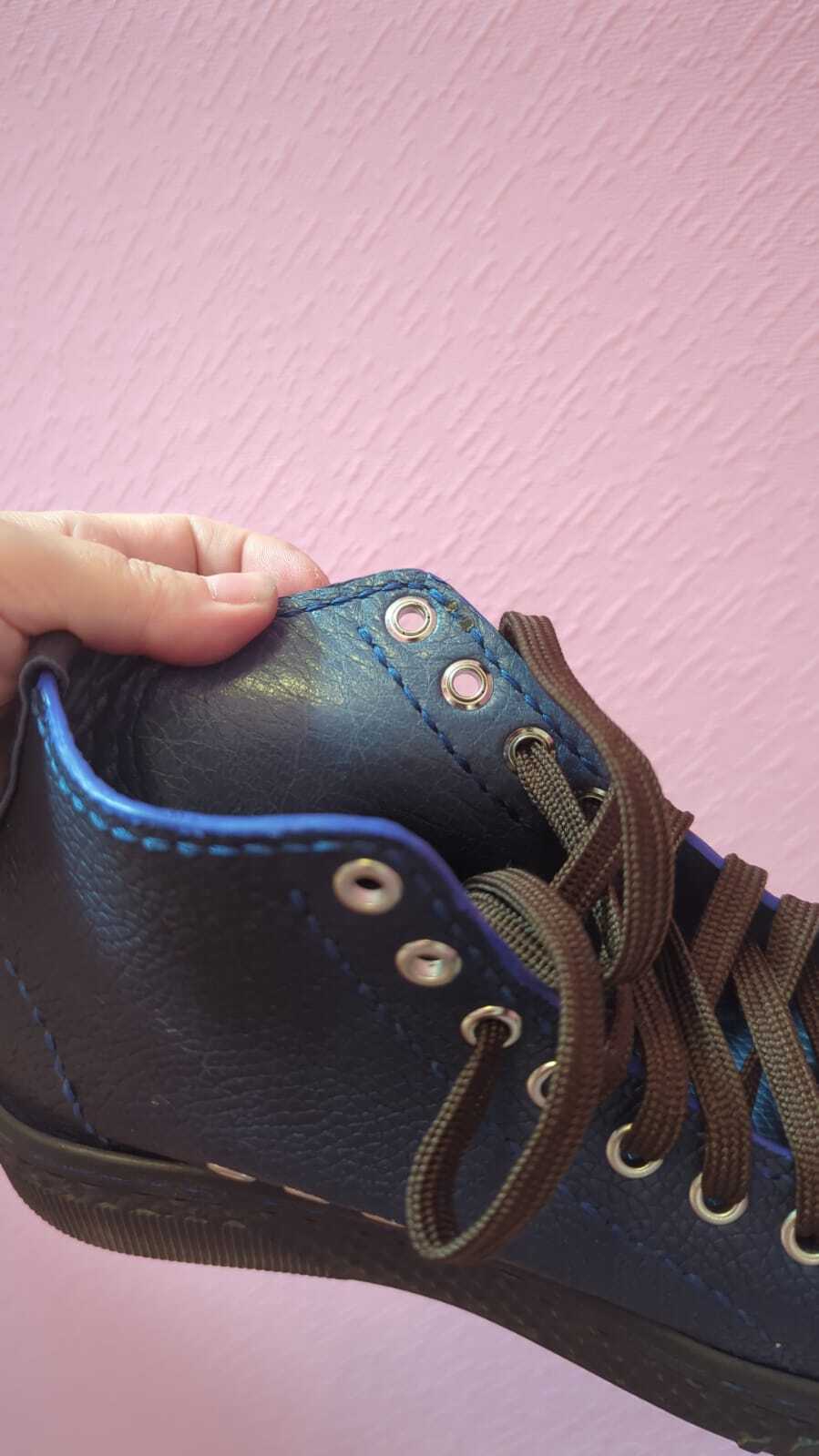 Reply to the post Sewing high-top Tony sneakers (Dieselpunk) - Needlework with process, Leather products, Leather, Video, Youtube, Longpost, Reply to post