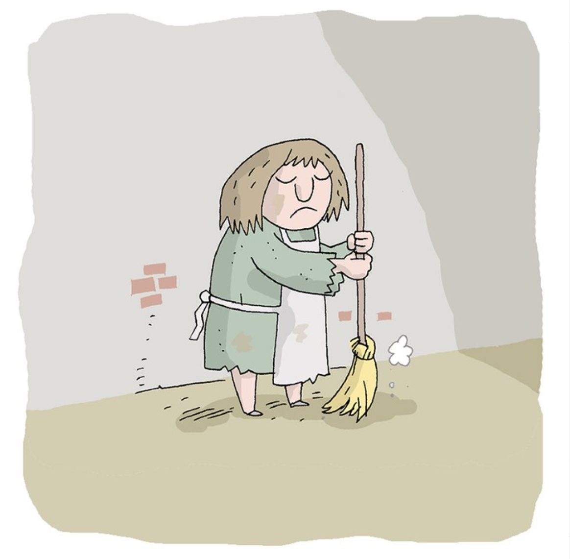 Well, thank you, fairy... - My, Comics, Jim benton, Humor, Cleaning woman, Fairy, Cleaning, Castle, Translated by myself, Longpost