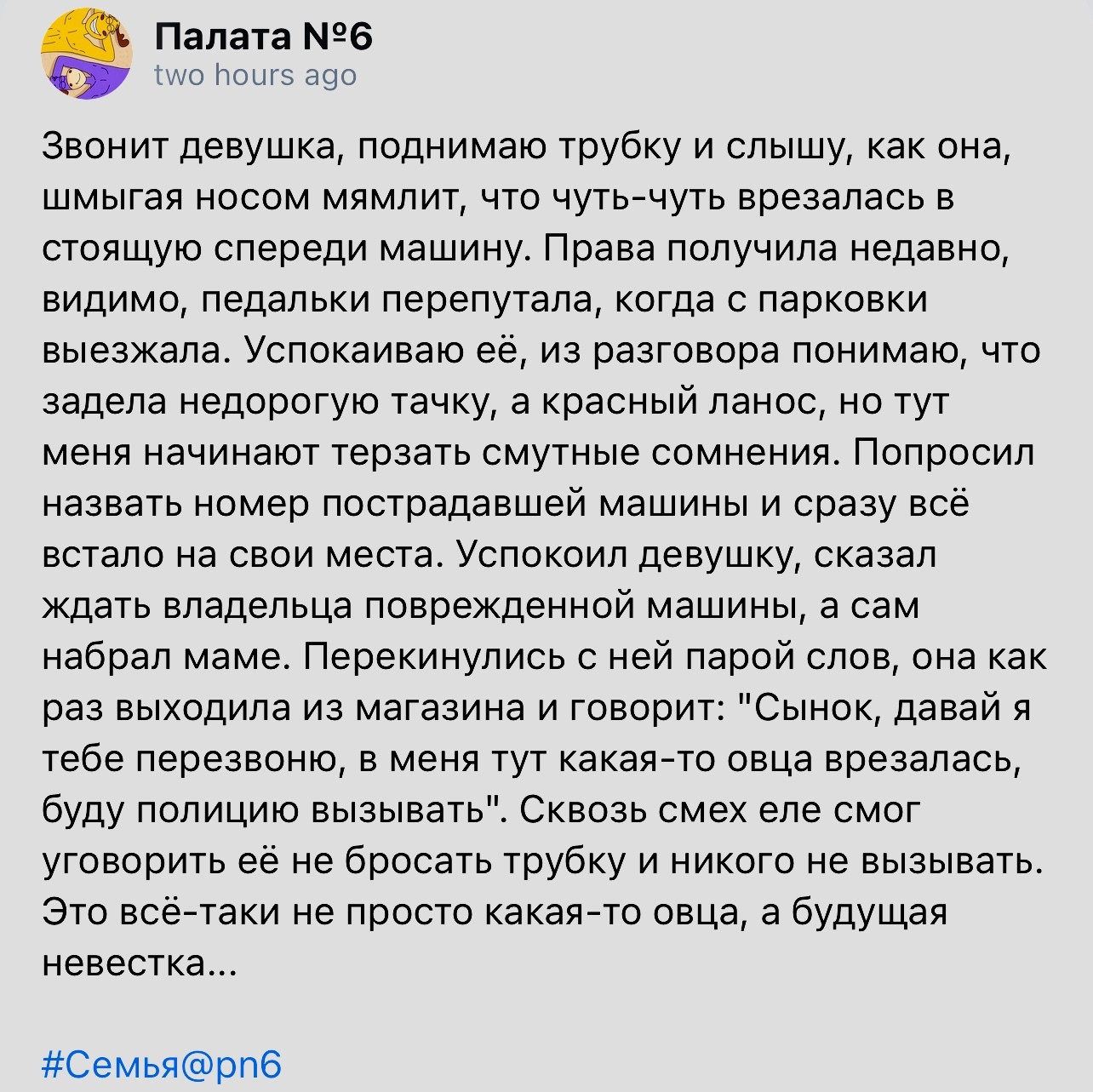 Сразу не понравилась - Скриншот, Палата №6, Авто, ДТП