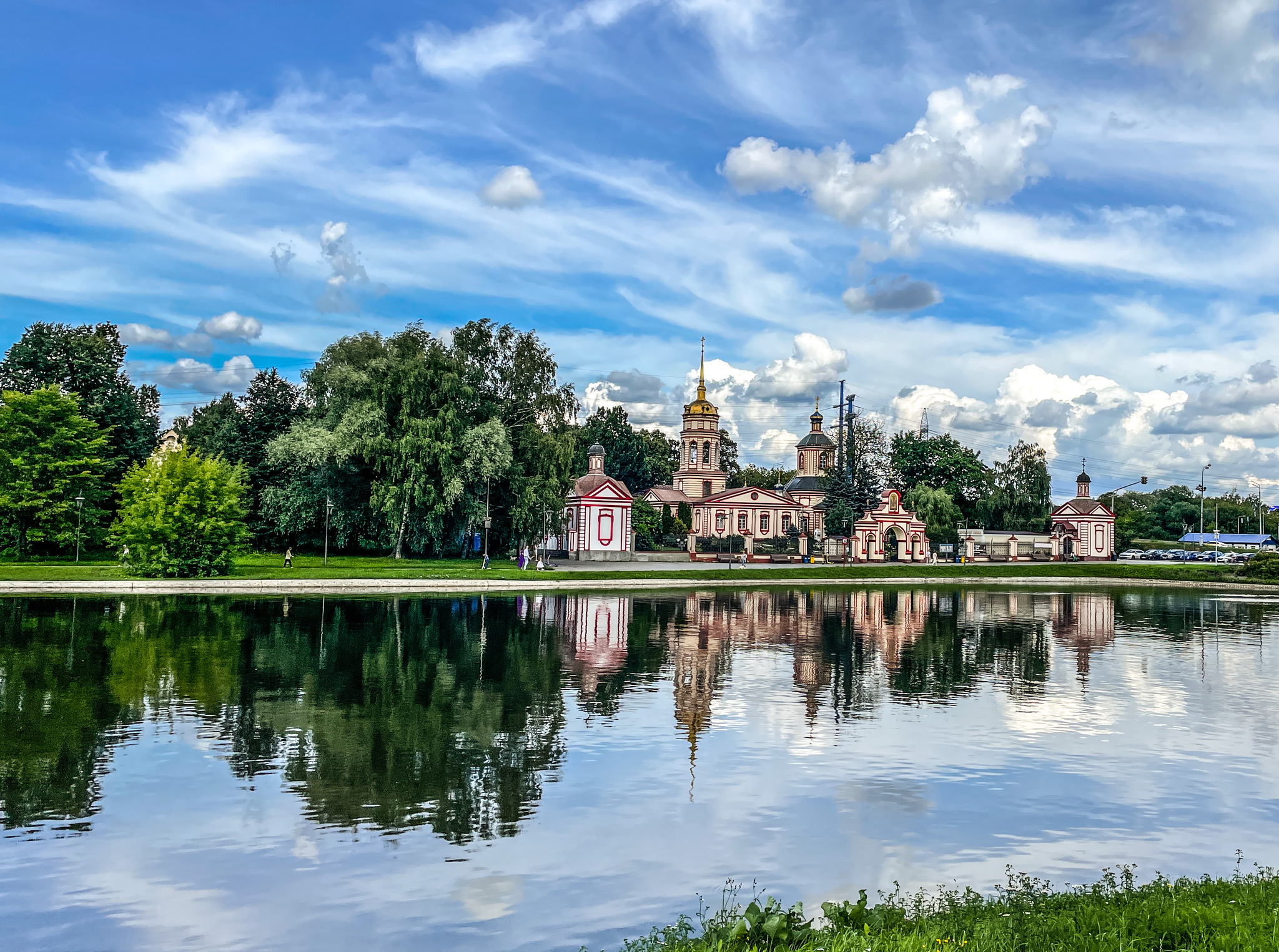 Church of the Exaltation of the Holy Cross - My, The photo, Temple, Beautiful view, Nature, Reflection