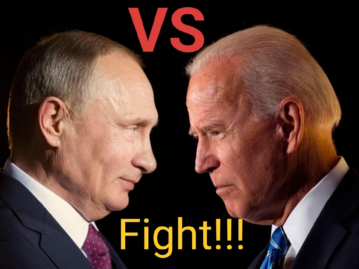 Путин vs Байден - Моё, Владимир Путин, Джо Байден, Конфликт, Россия, США, Mortal Kombat, Смертельная схватка, Политика, Юмор