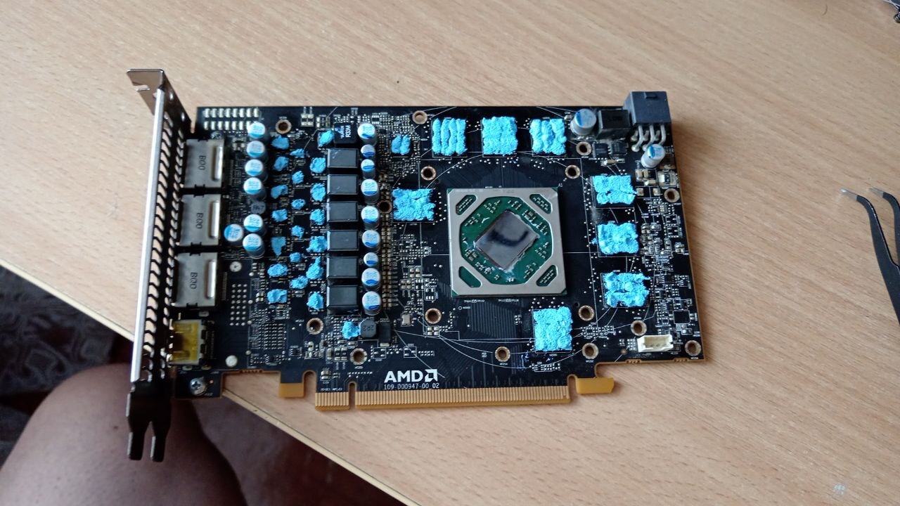 ТО видеокарты AMD Radeon RX 480 8Gb - Моё, Видеокарта, Техническое обслуживание, Длиннопост