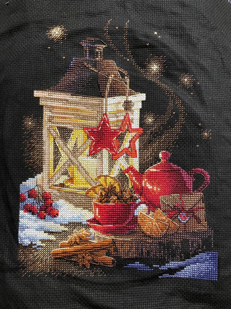 Meditating with cross stitch - My, Embroidery, Cross-stitch, Longpost