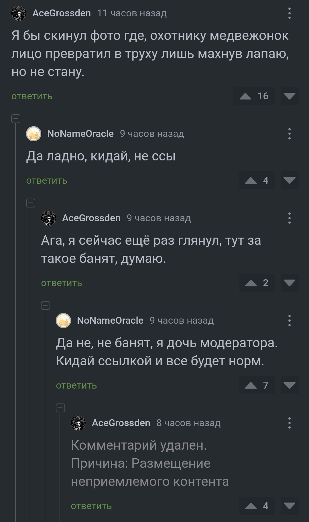 Да не ссы, всё нормально будет, зуб даю! - Комментарии на Пикабу, Скриншот