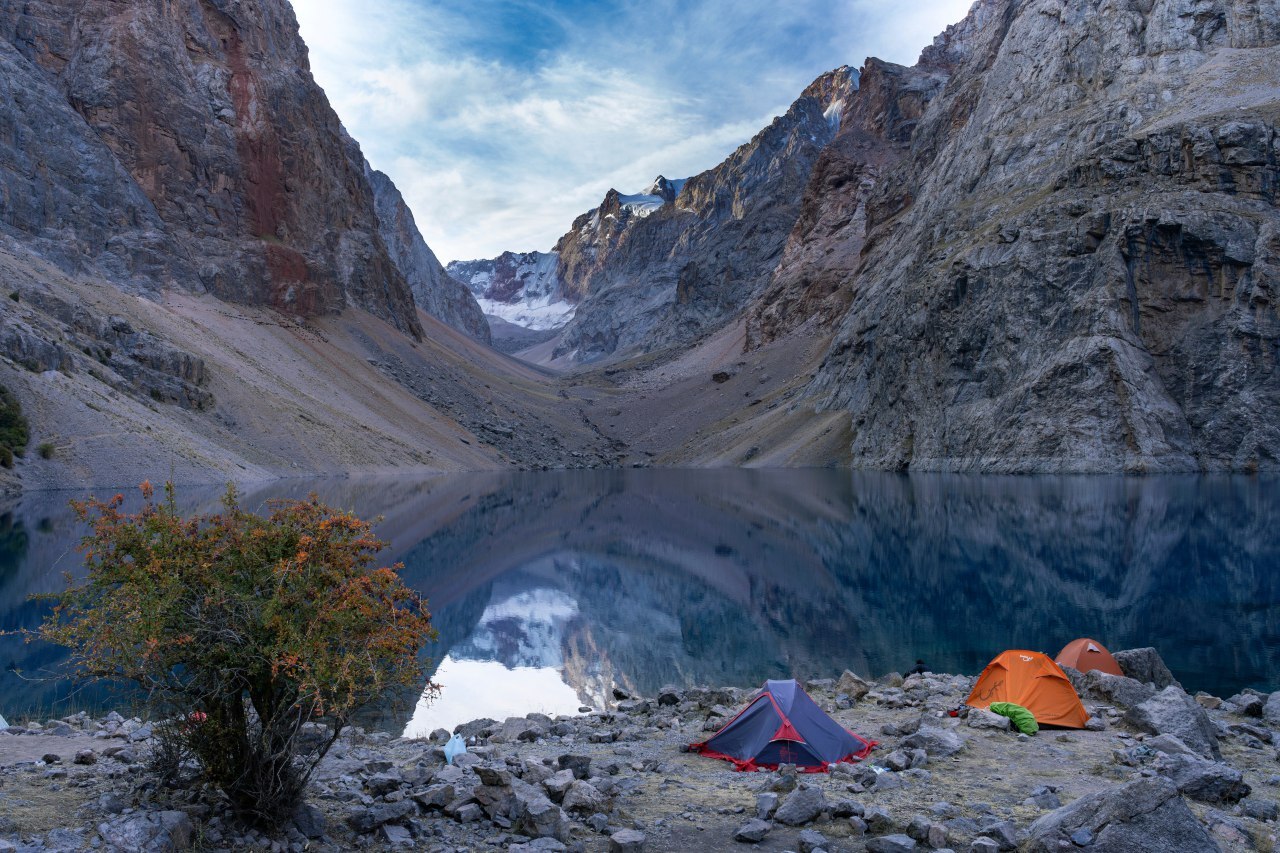 Fann Mountains - My, The mountains, Hike, Lake, Tajikistan, Fann Mountains, Pamir-Alai, Sky, Stars, Tent, Glacier, Longpost