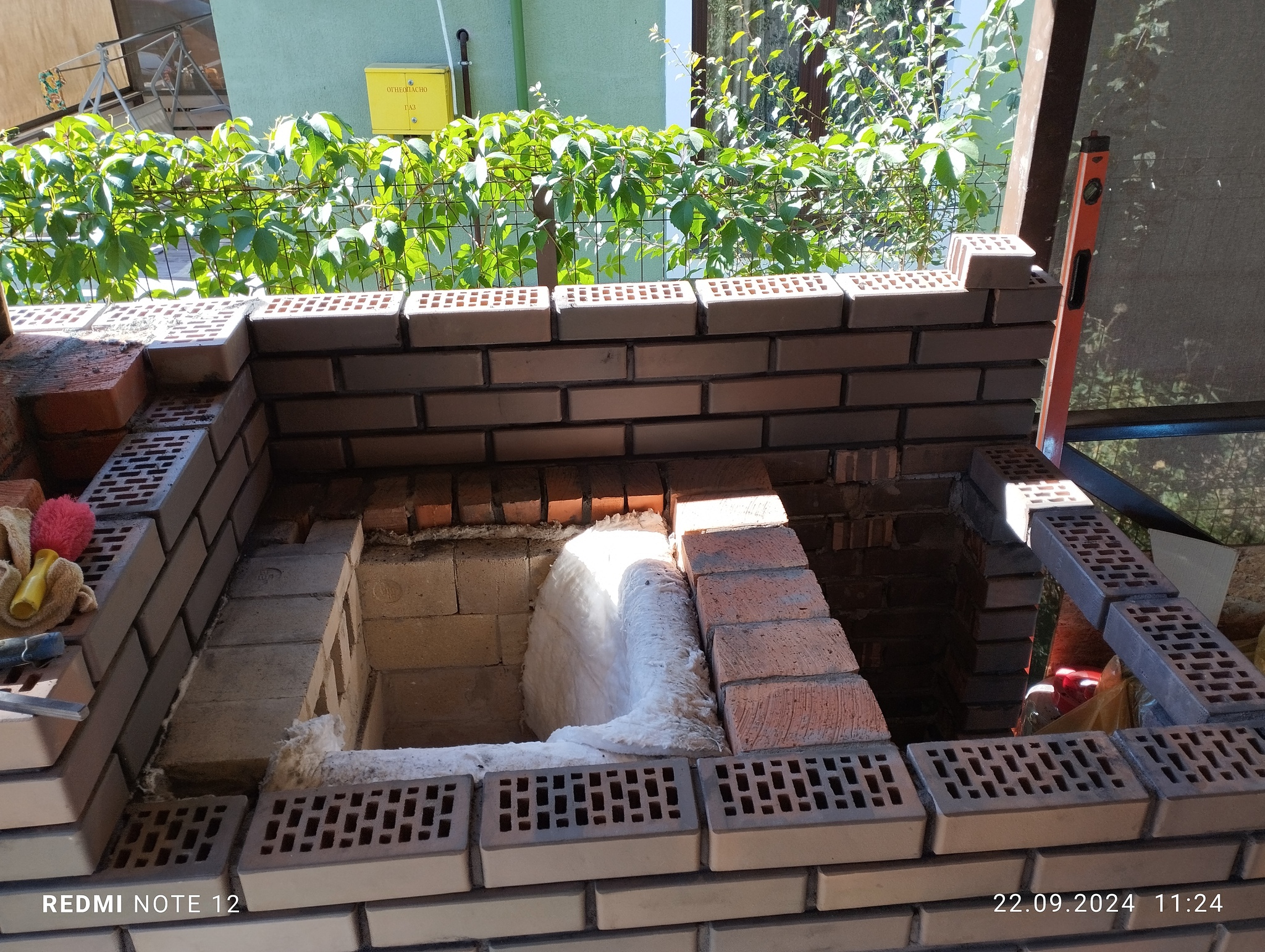 Asbestos board as a base for a tabletop in a barbecue area - My, B-B-Q, Table top