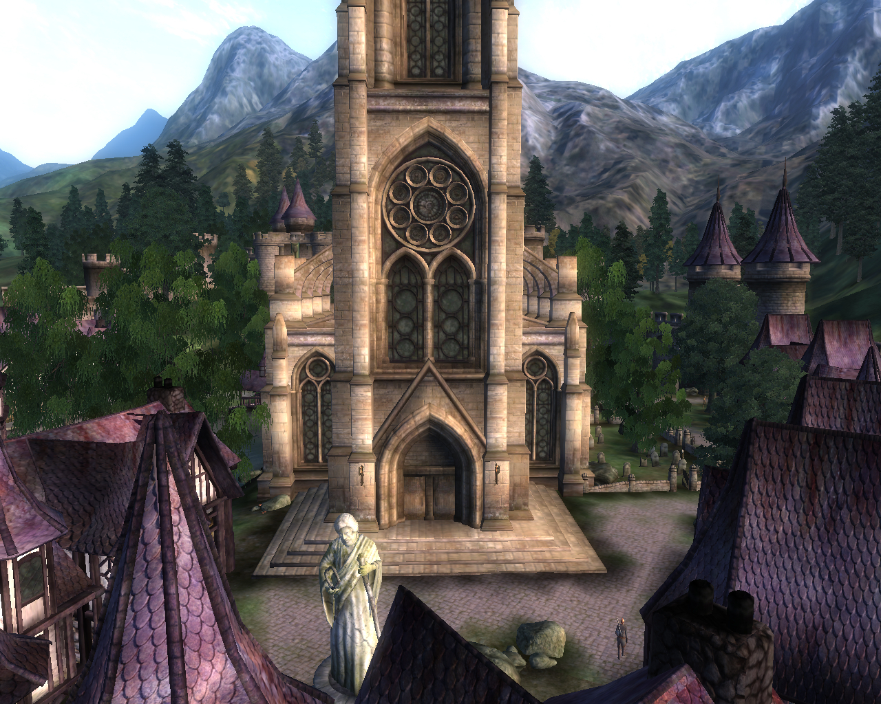 The Great Chapel of Arkay - My, Bethesda, The elder scrolls, The Elder Scrolls IV: Oblivion, RPG, Tamriel, Cyrodile, Chapel, Nostalgia, Screenshot, Longpost