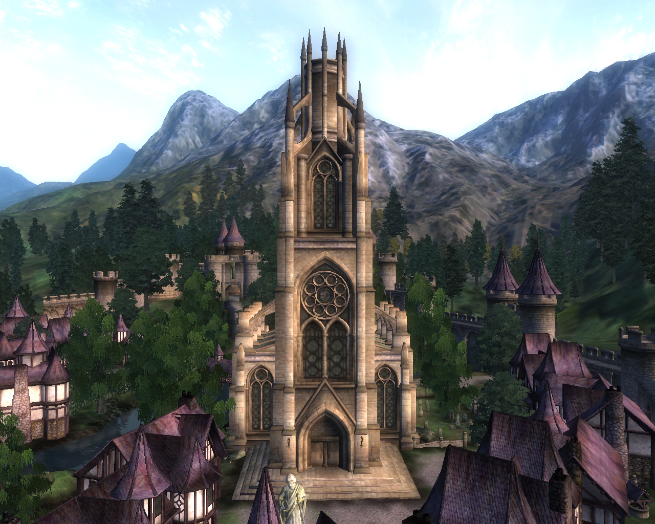 The Great Chapel of Arkay - My, Bethesda, The elder scrolls, The Elder Scrolls IV: Oblivion, RPG, Tamriel, Cyrodile, Chapel, Nostalgia, Screenshot, Longpost