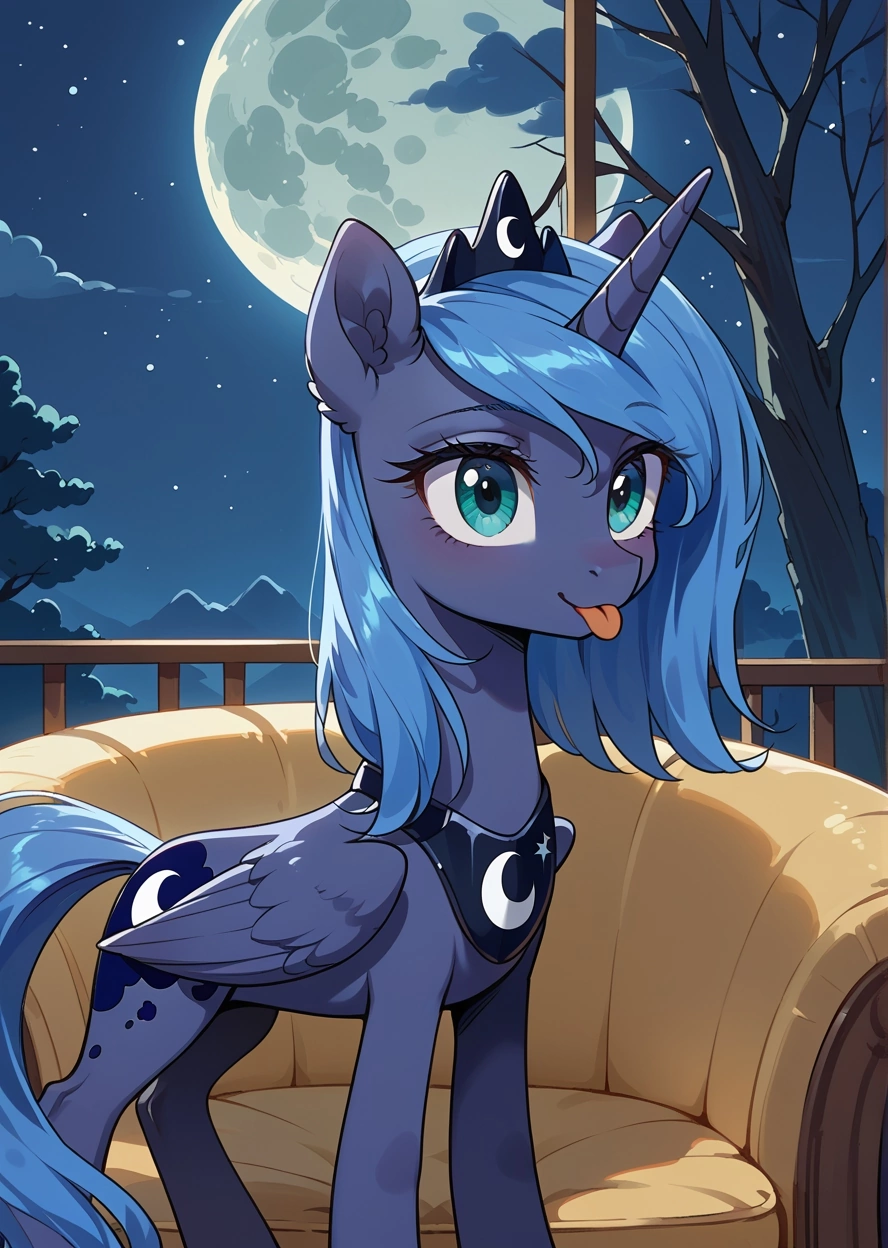 Bleep - My little pony, Princess luna, MLP season 1, Neural network art