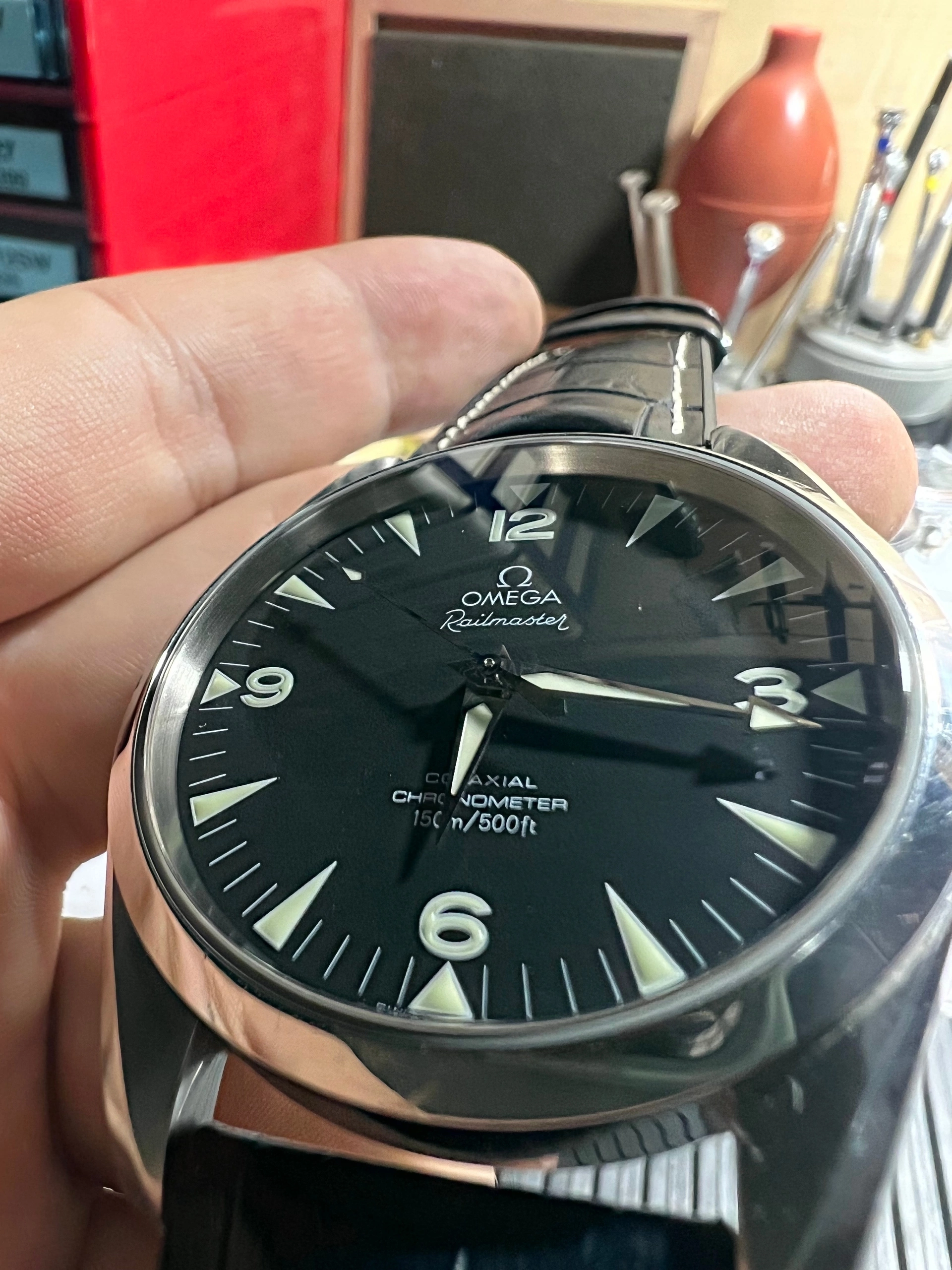 Omega Railmaster co-axial watch - My, Clock, Omega, Wrist Watch, Accessories, Mechanics, Automatic, Cleaning, Shavings, Polishing, Nizhny Novgorod, Longpost